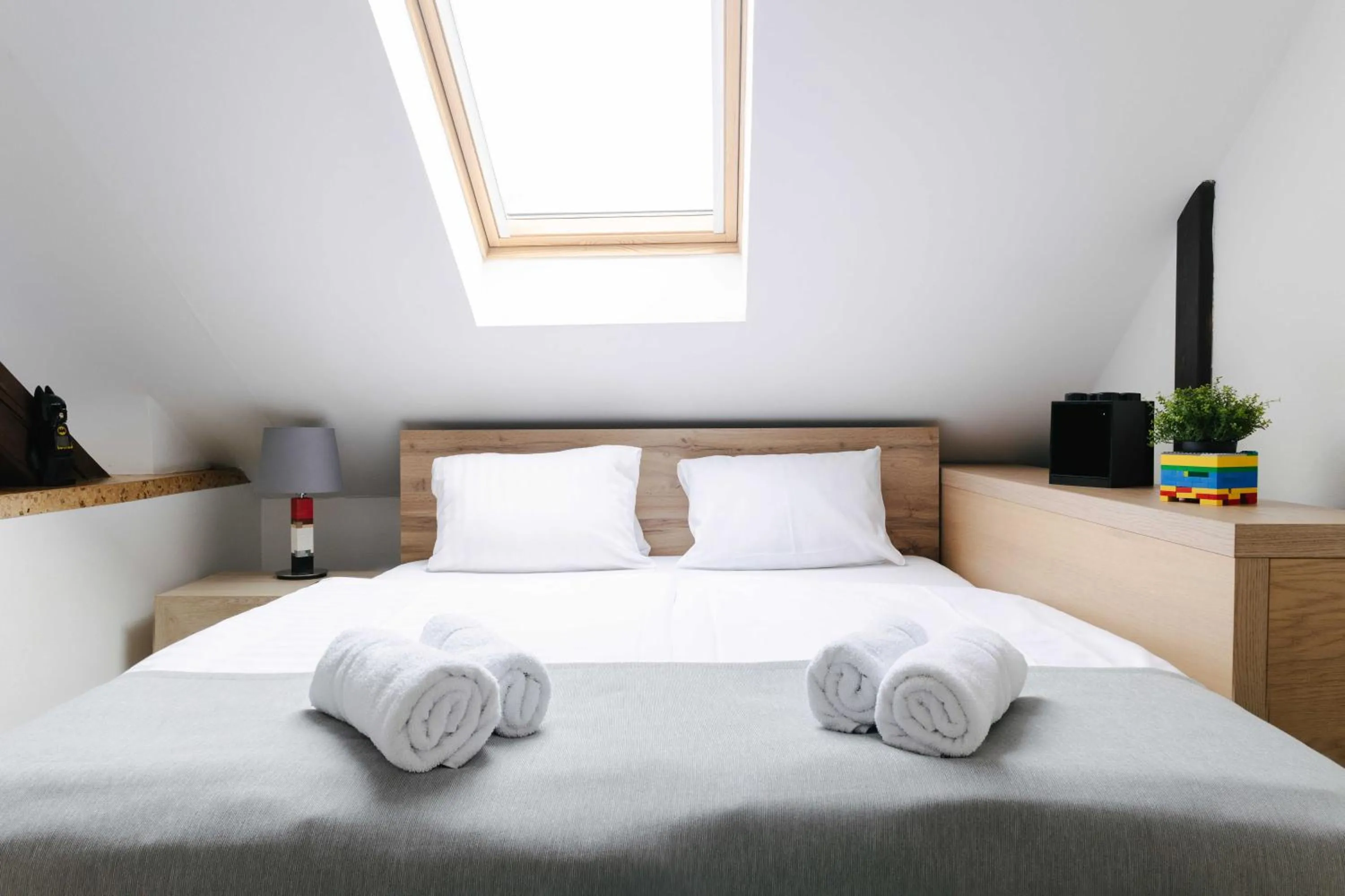 Bed in Hotel a Museum of Bricks