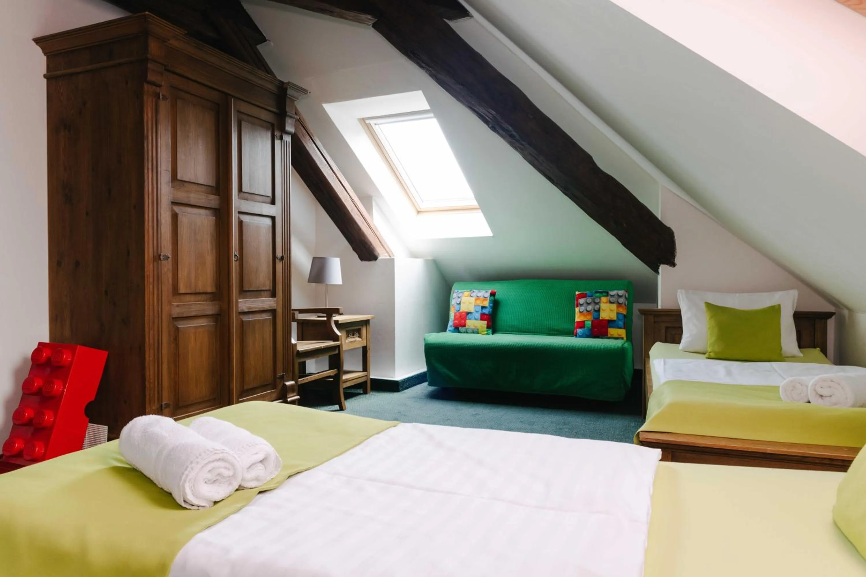 Bed in Hotel a Museum of Bricks