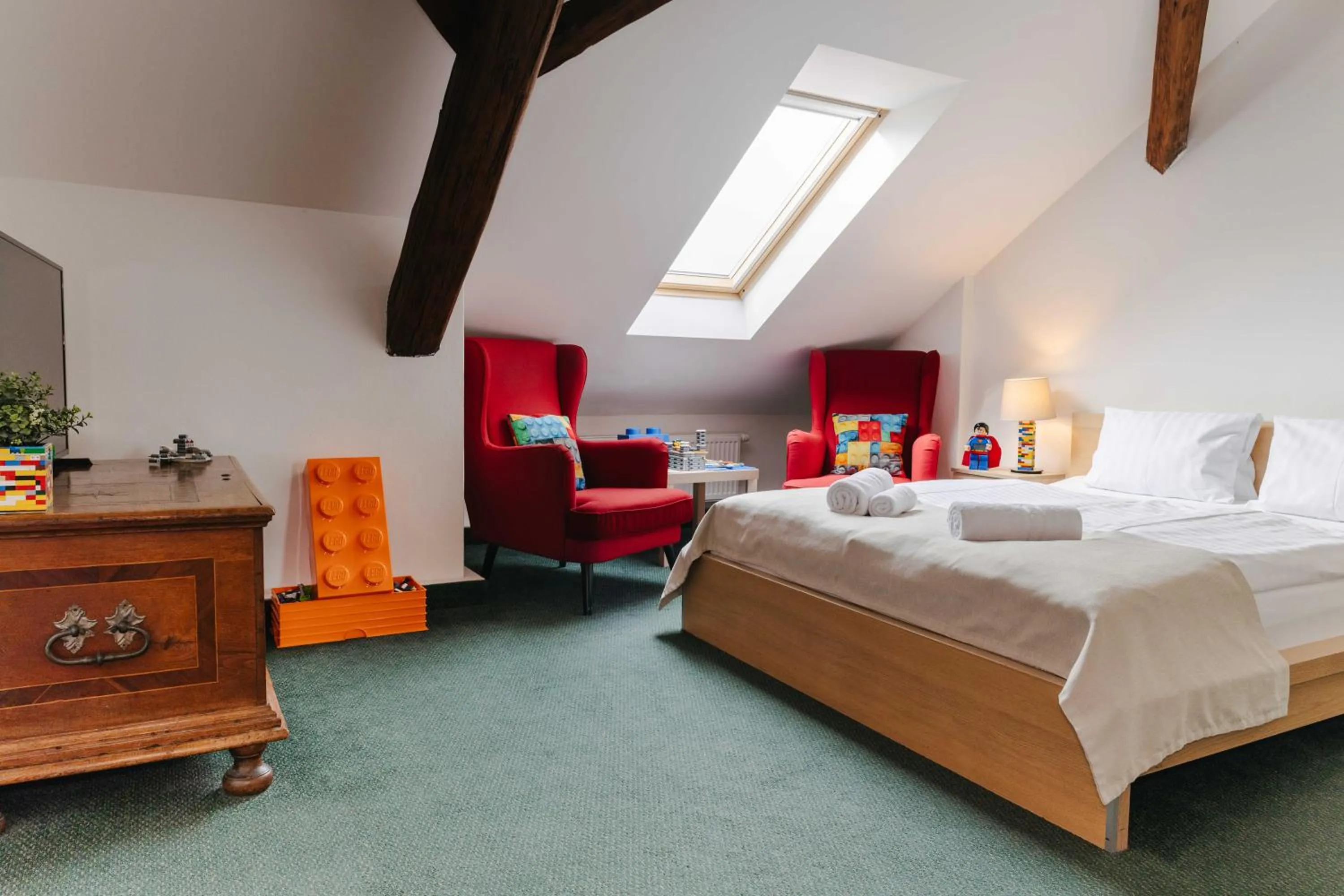 Bed in Hotel a Museum of Bricks