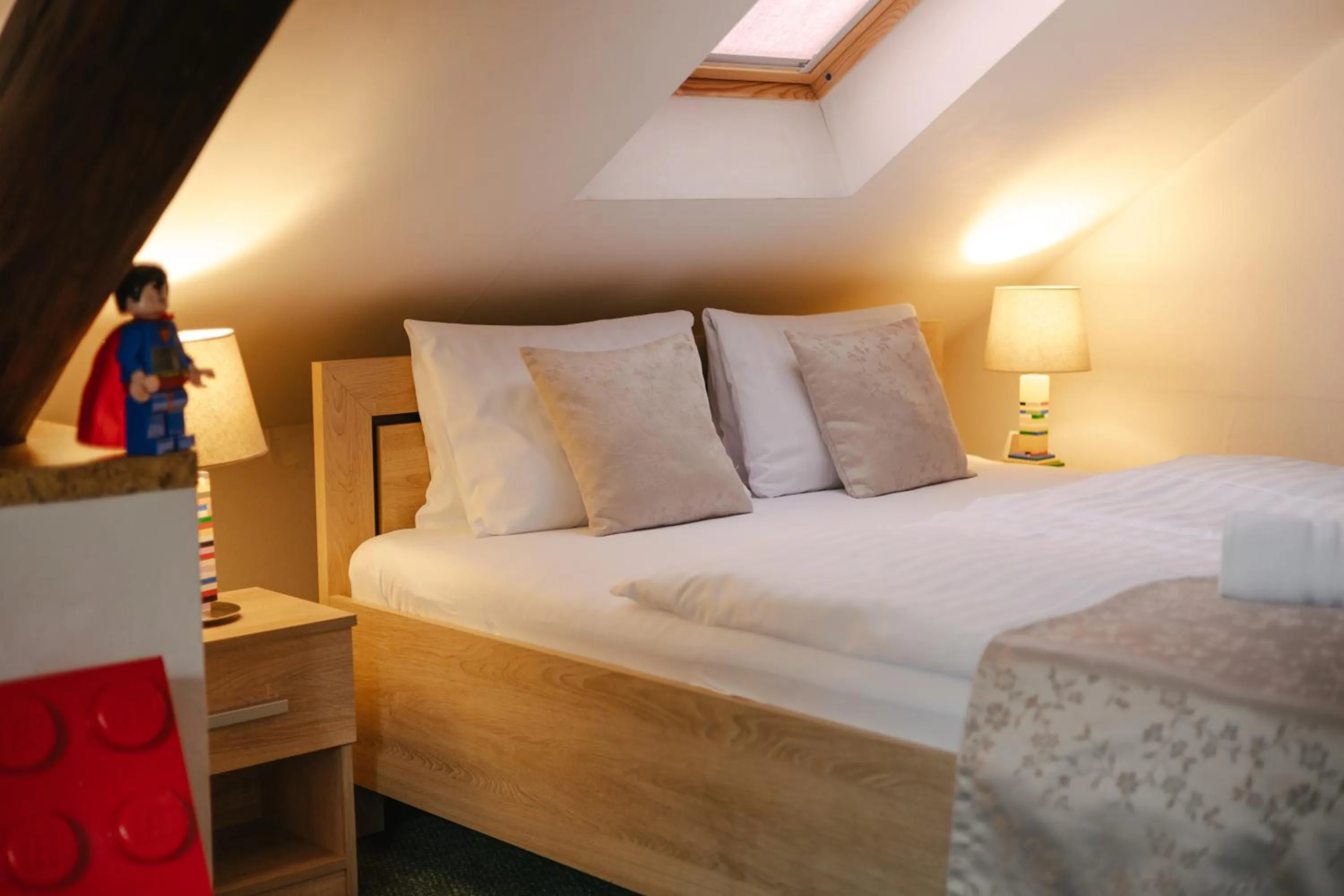 Bed in Hotel a Museum of Bricks