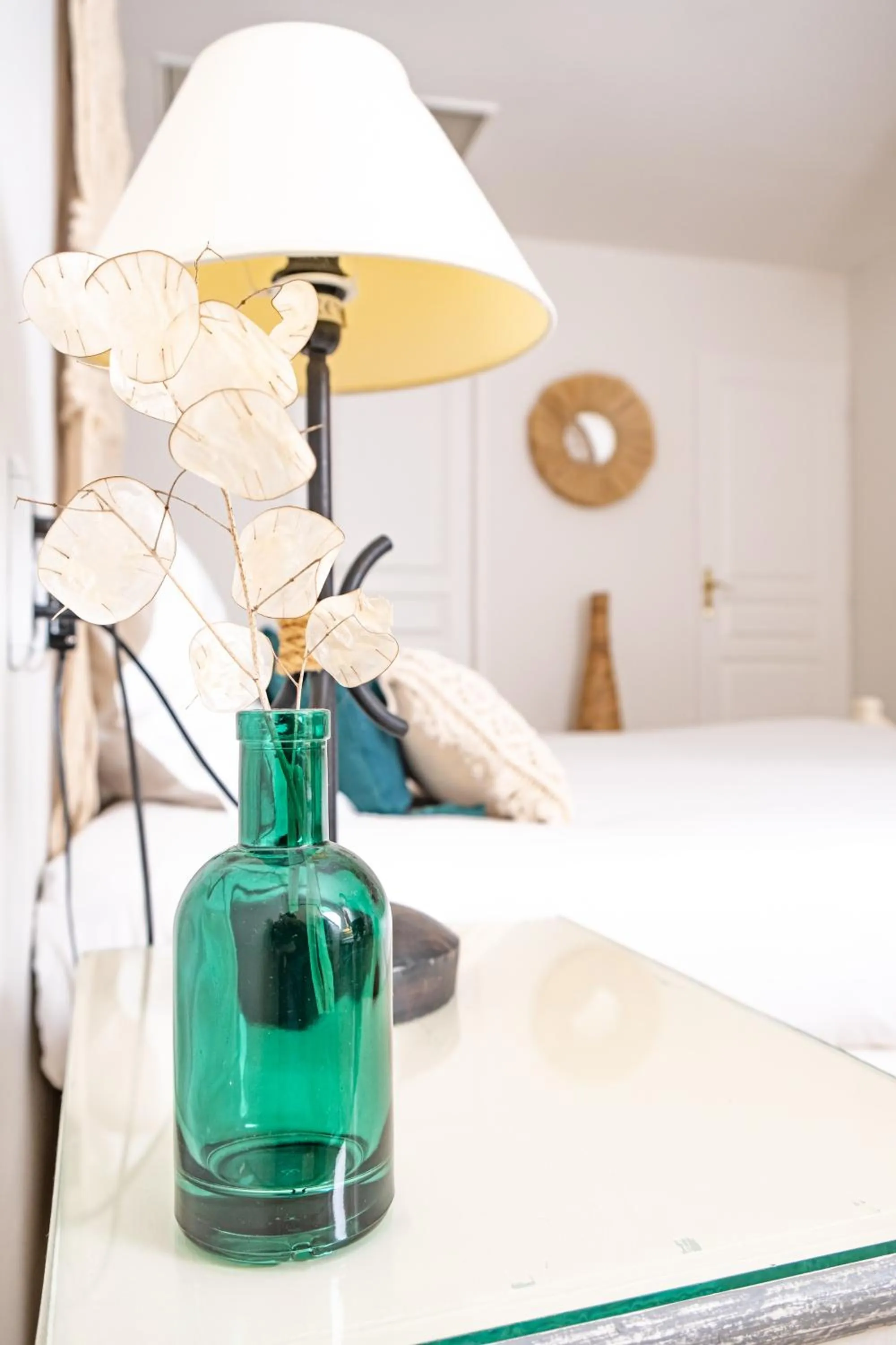 View (from property/room), Bed in Logis hôtel et restaurant La Bastide Cabezac