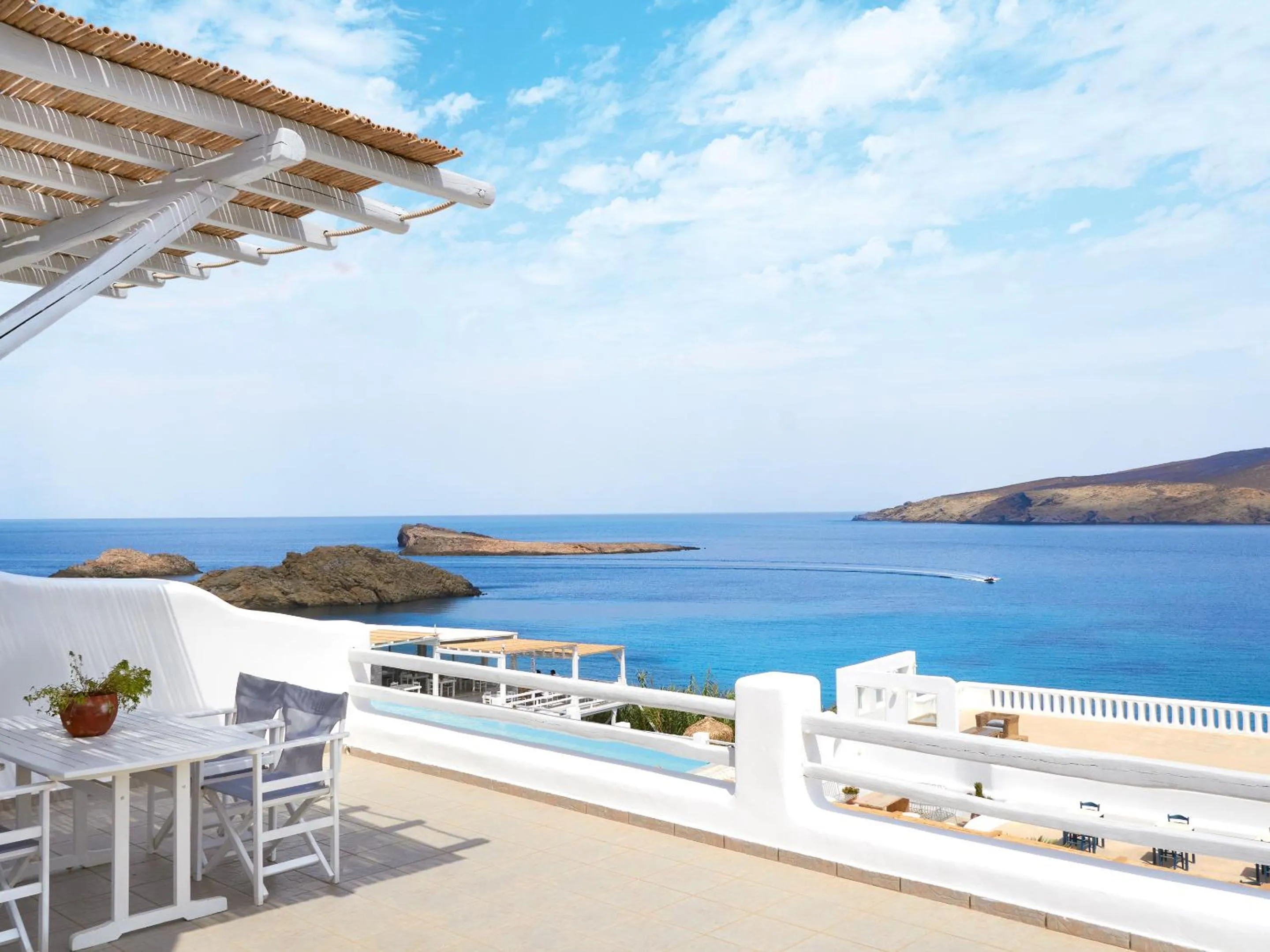 Balcony/Terrace in Mykonos Lolita, A Grecotel Resort to Live