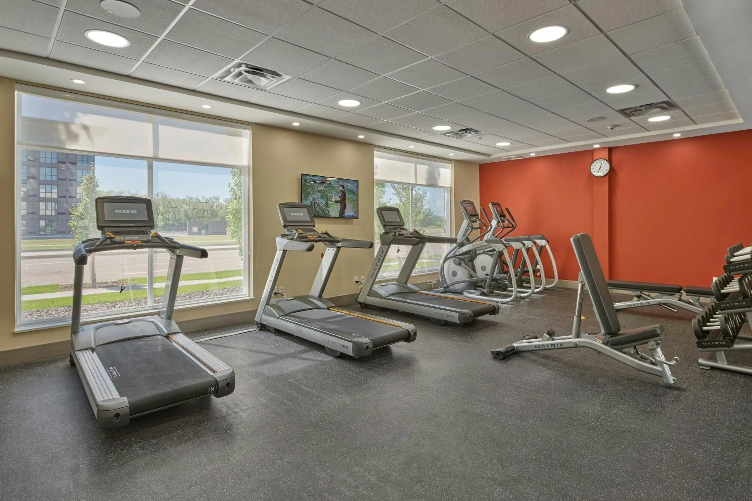 Fitness centre/facilities in TownePlace Suites by Marriott Edmonton Sherwood Park