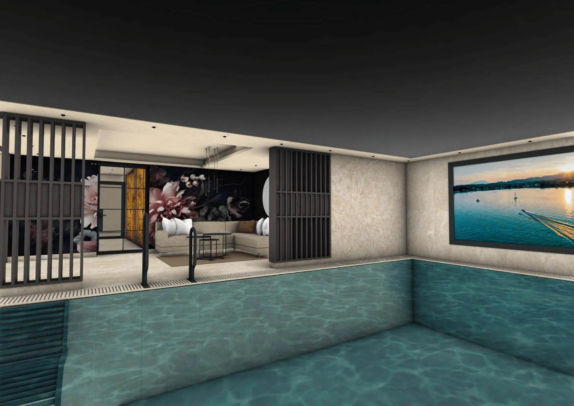 Swimming pool in Hotel Bergkristall Oberlech