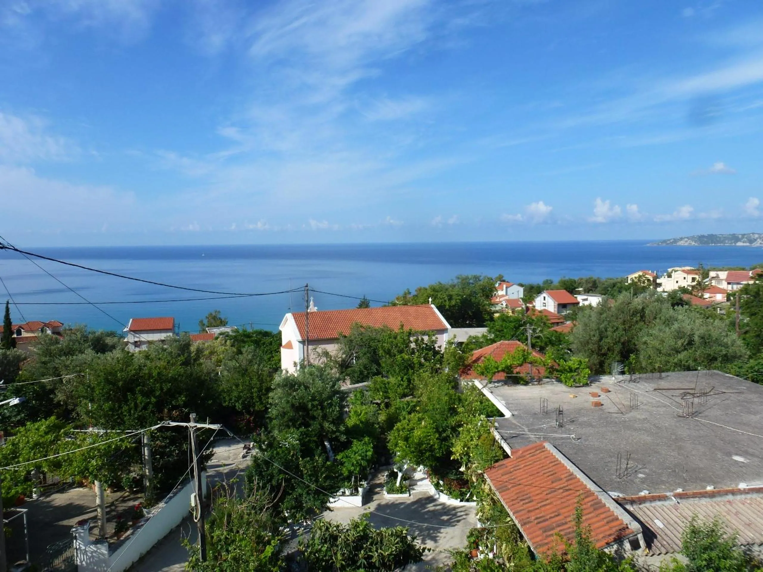 Sea view in Marinos Studios at Lourdata village