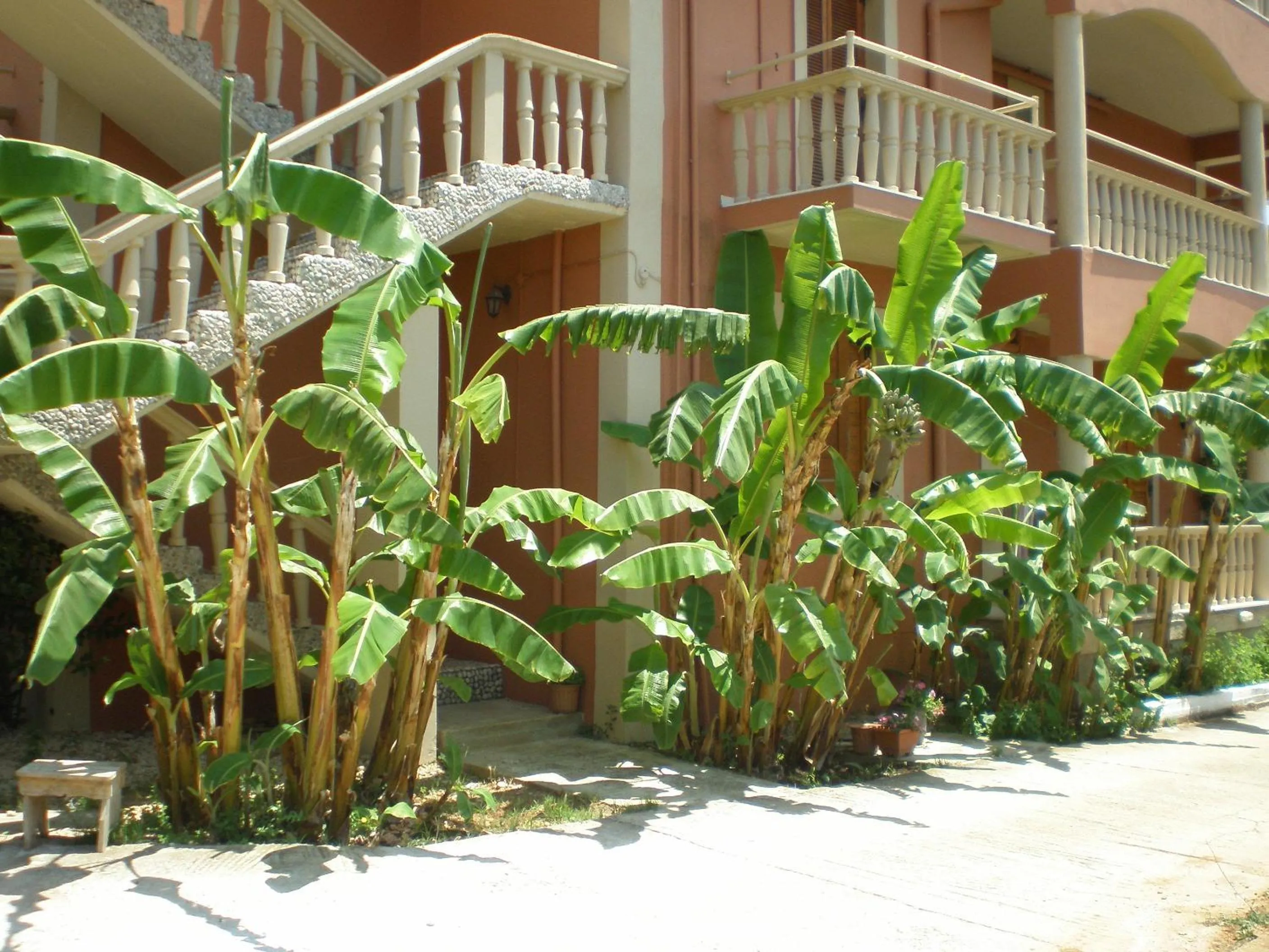 Facade/entrance in Marinos Studios at Lourdata village