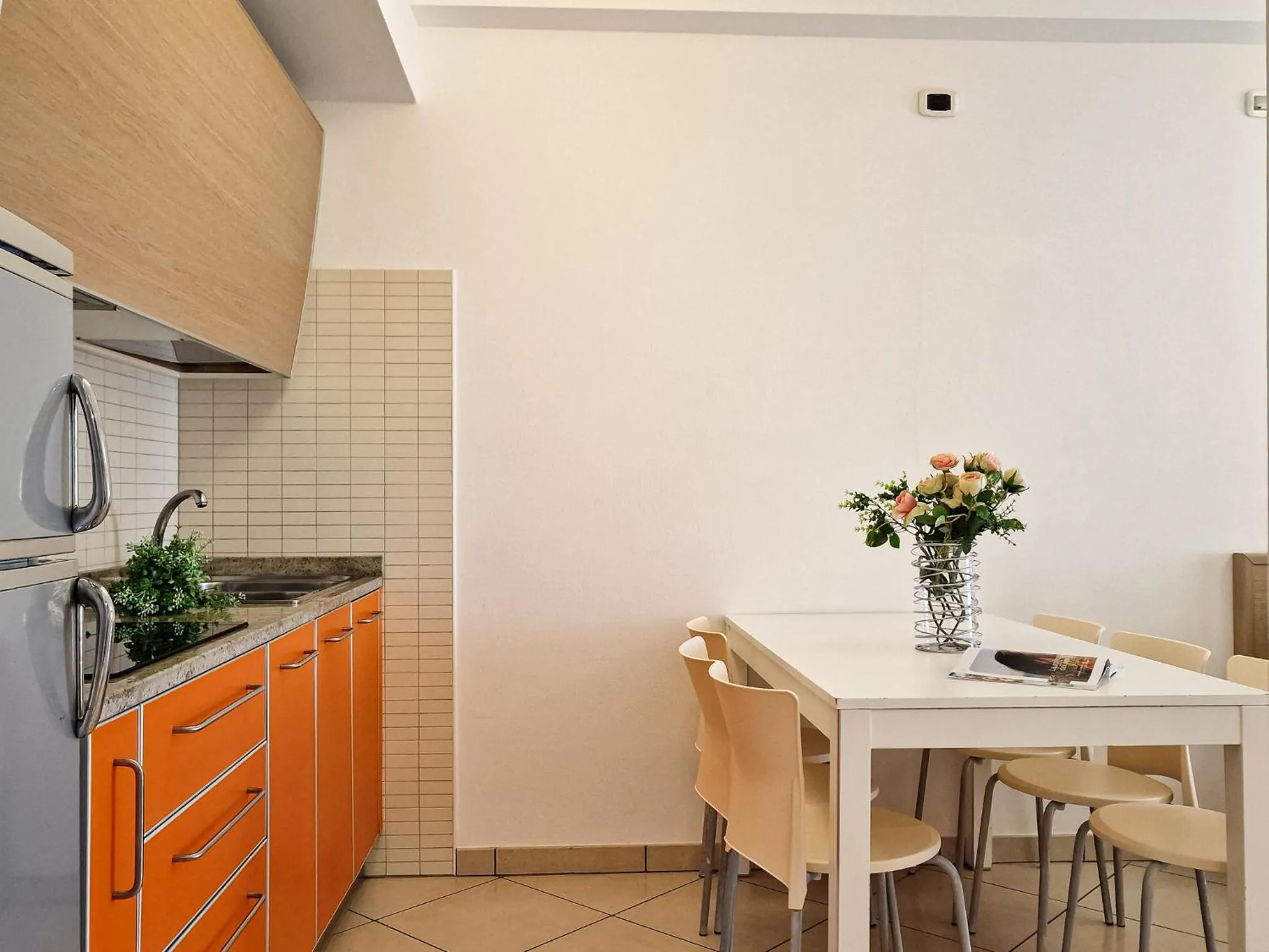 Kitchen or kitchenette in Ashanti Aparthotel Wellness&Spa