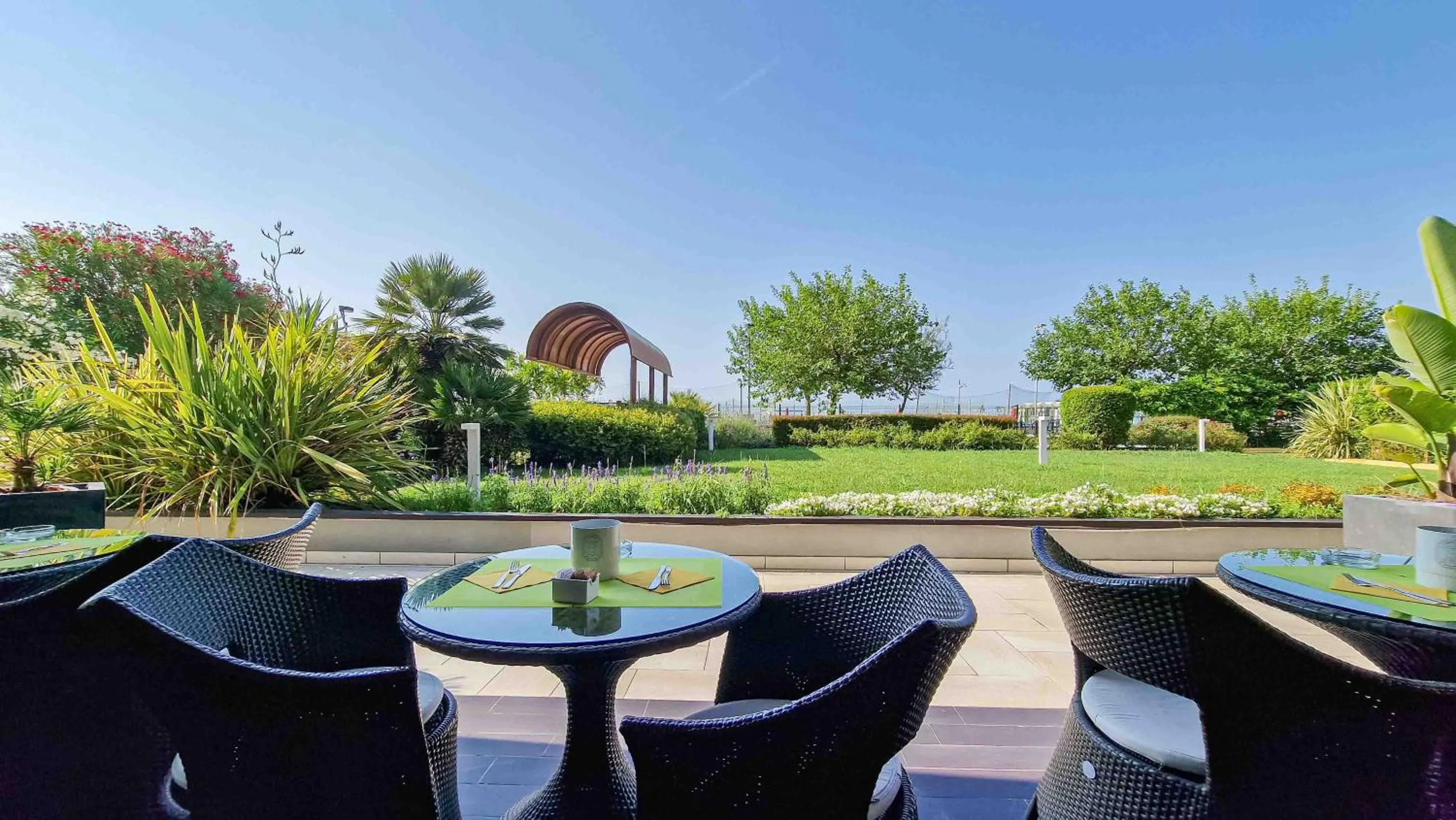 Garden view in Ashanti Aparthotel Wellness&Spa