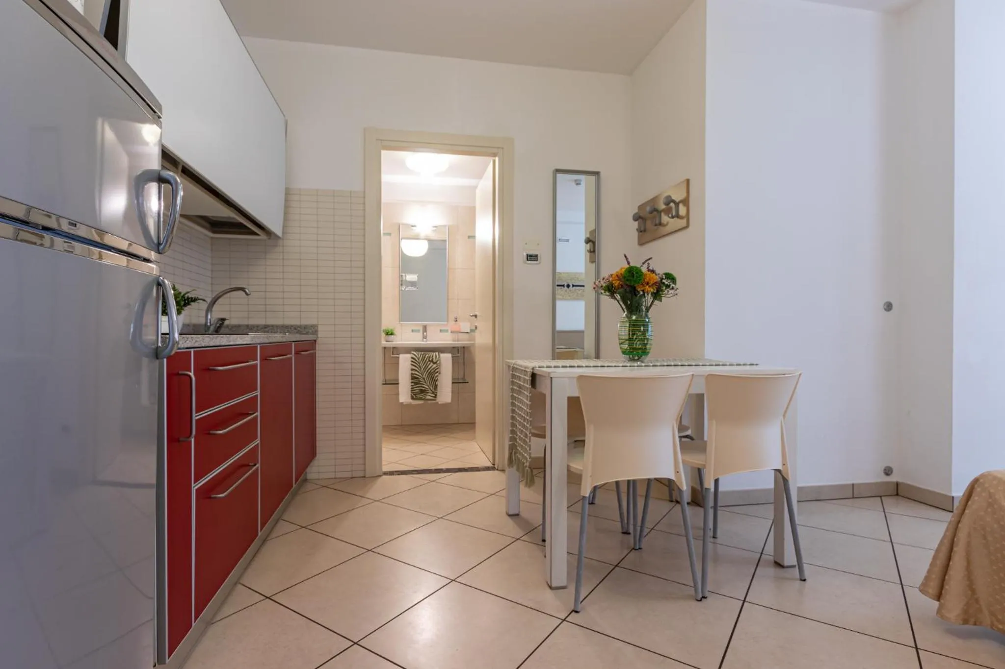Kitchen or kitchenette in Ashanti Aparthotel Wellness&Spa
