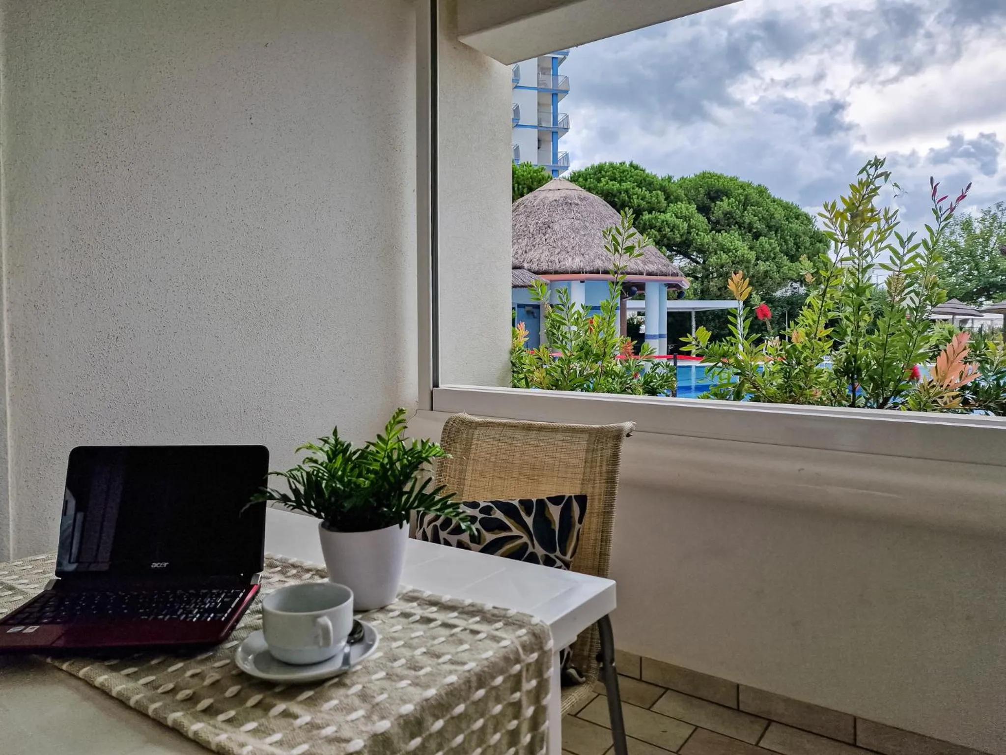 Balcony/Terrace in Ashanti Aparthotel Wellness&Spa
