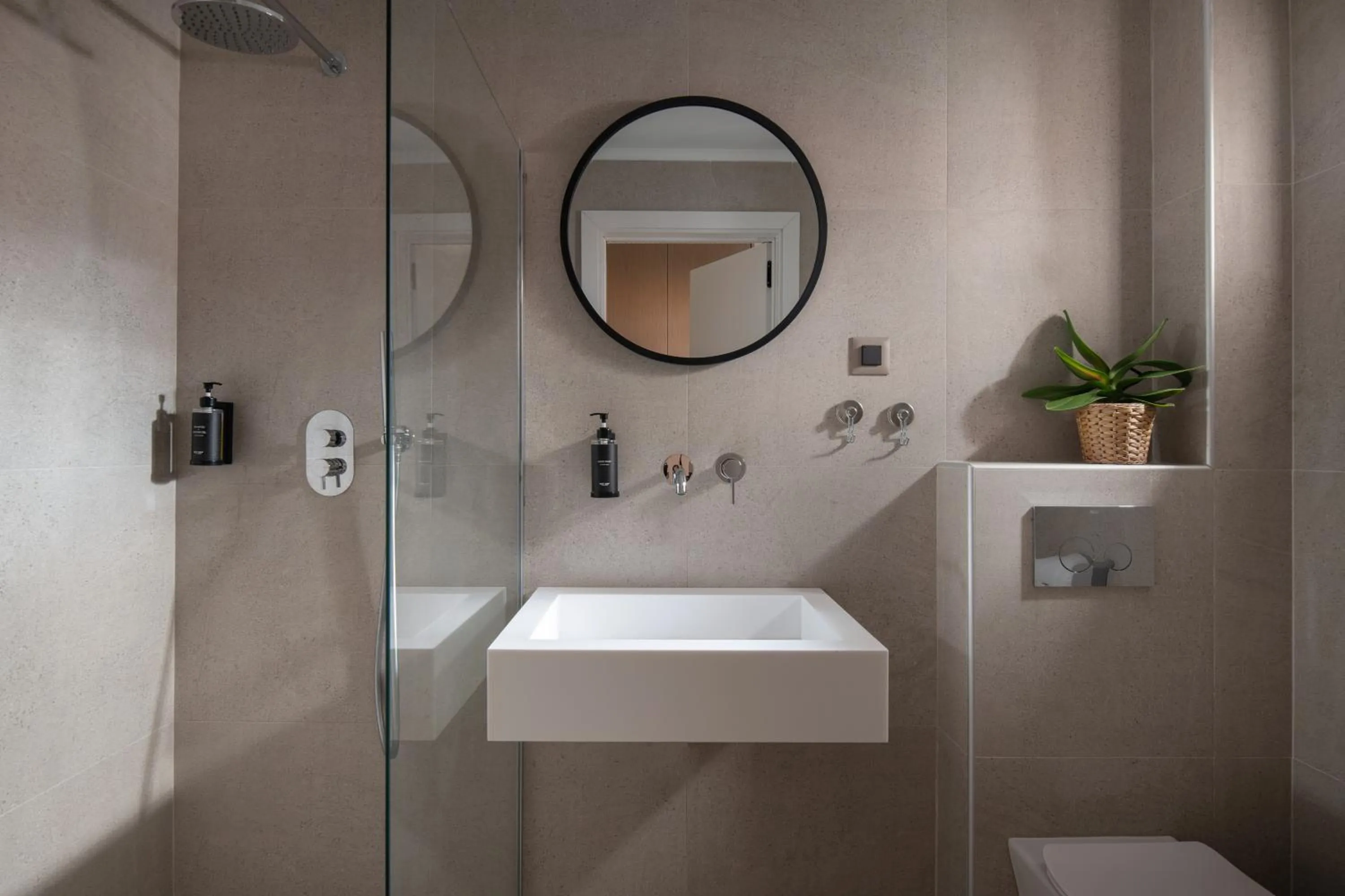 Shower in Core Hotel