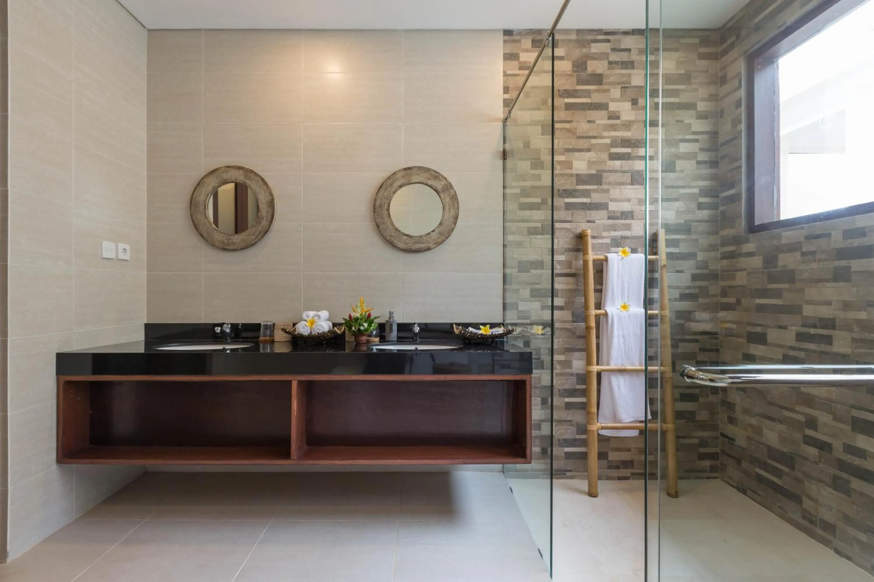 Shower in Villa Atap Padi by Nagisa Bali