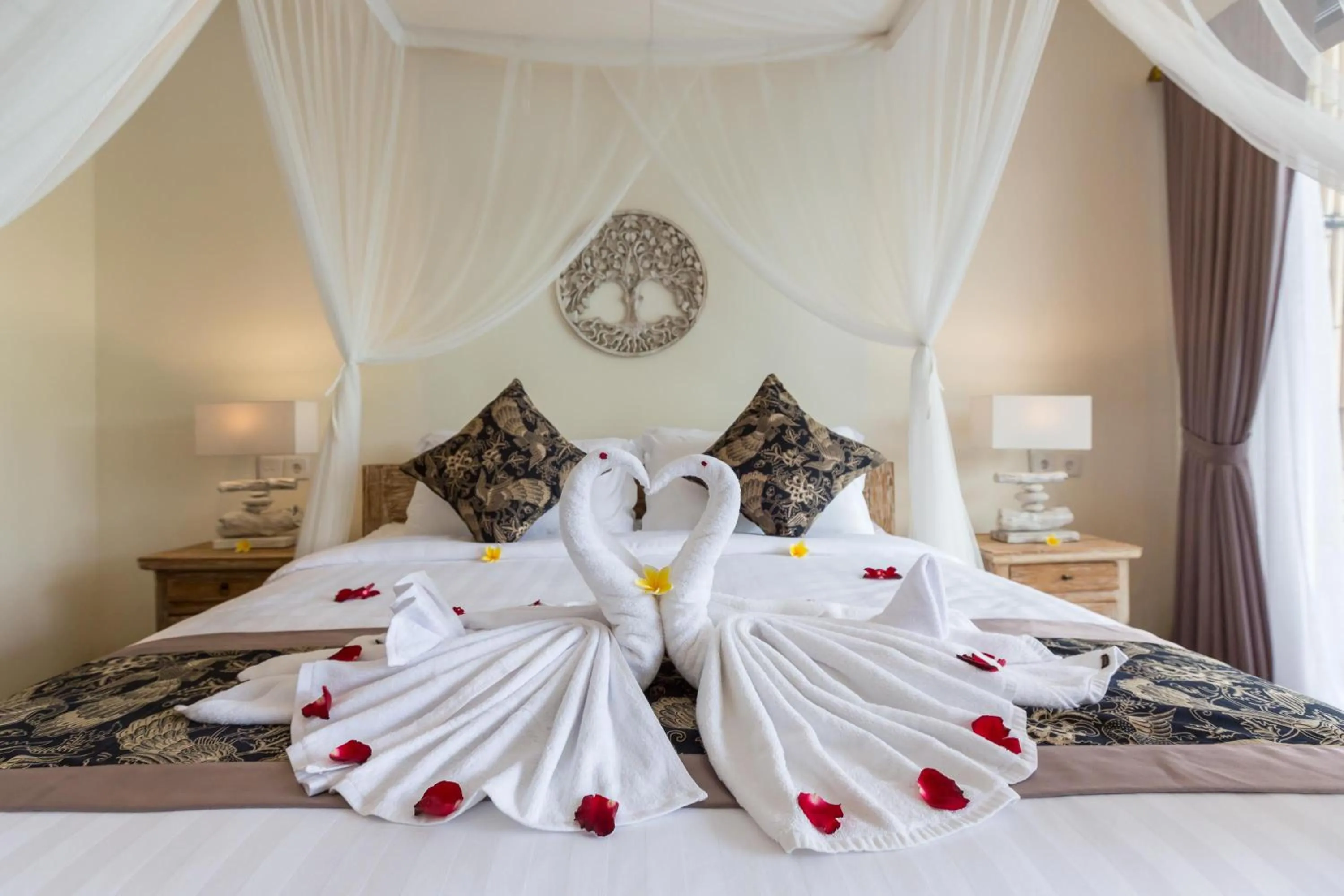 Bed in Villa Atap Padi by Nagisa Bali