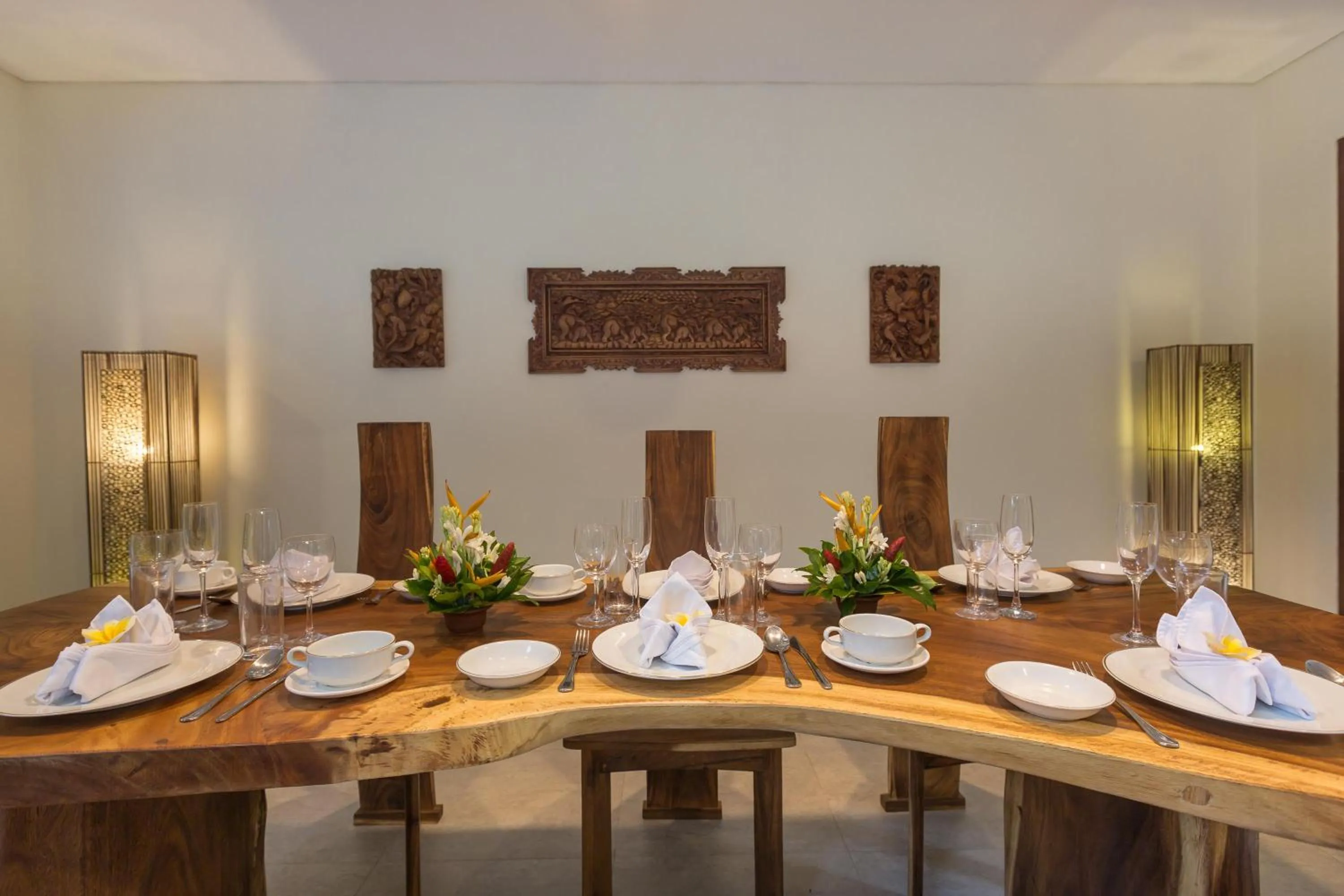 Dining area in Villa Atap Padi by Nagisa Bali