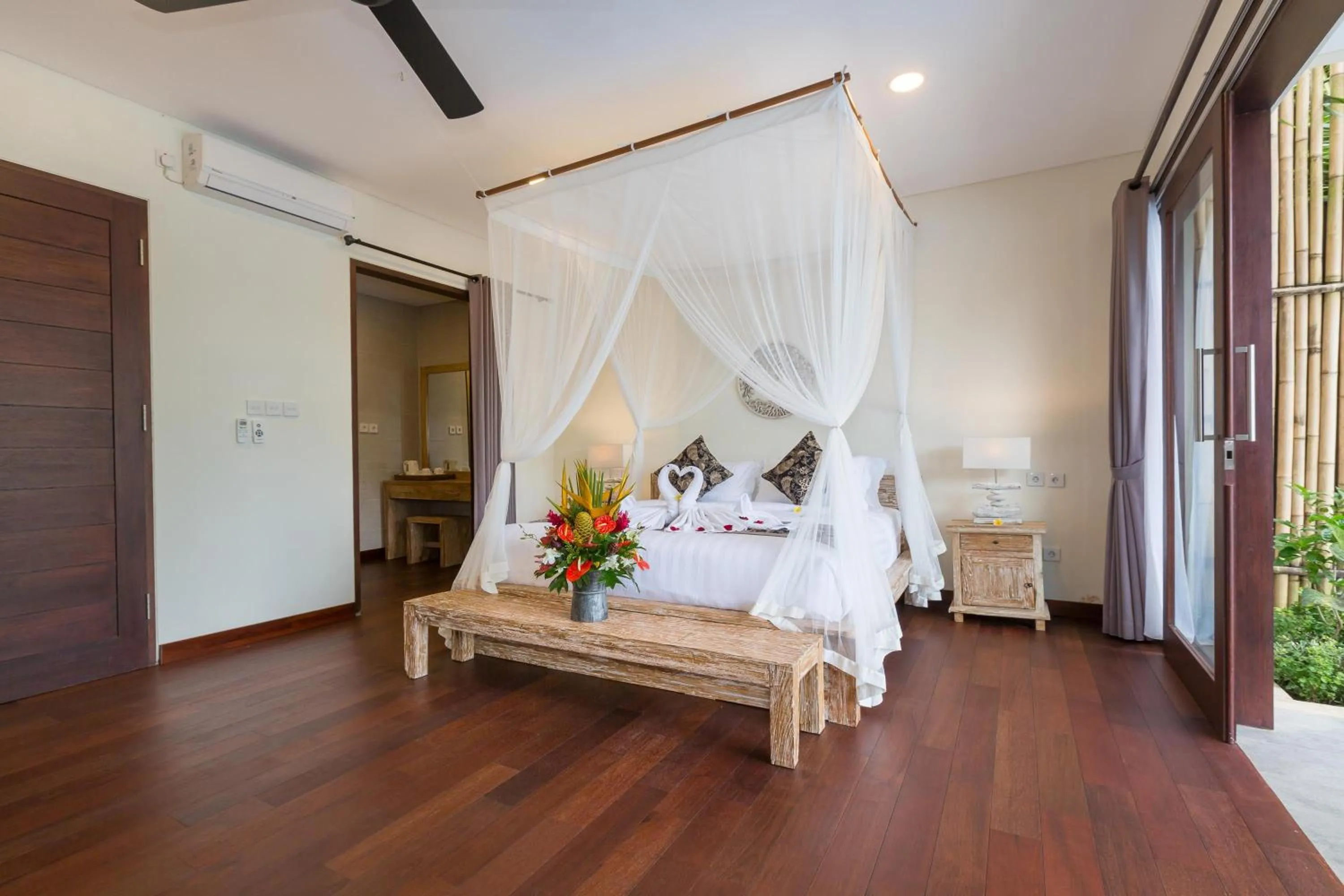 Photo of the whole room, Bed in Villa Atap Padi by Nagisa Bali