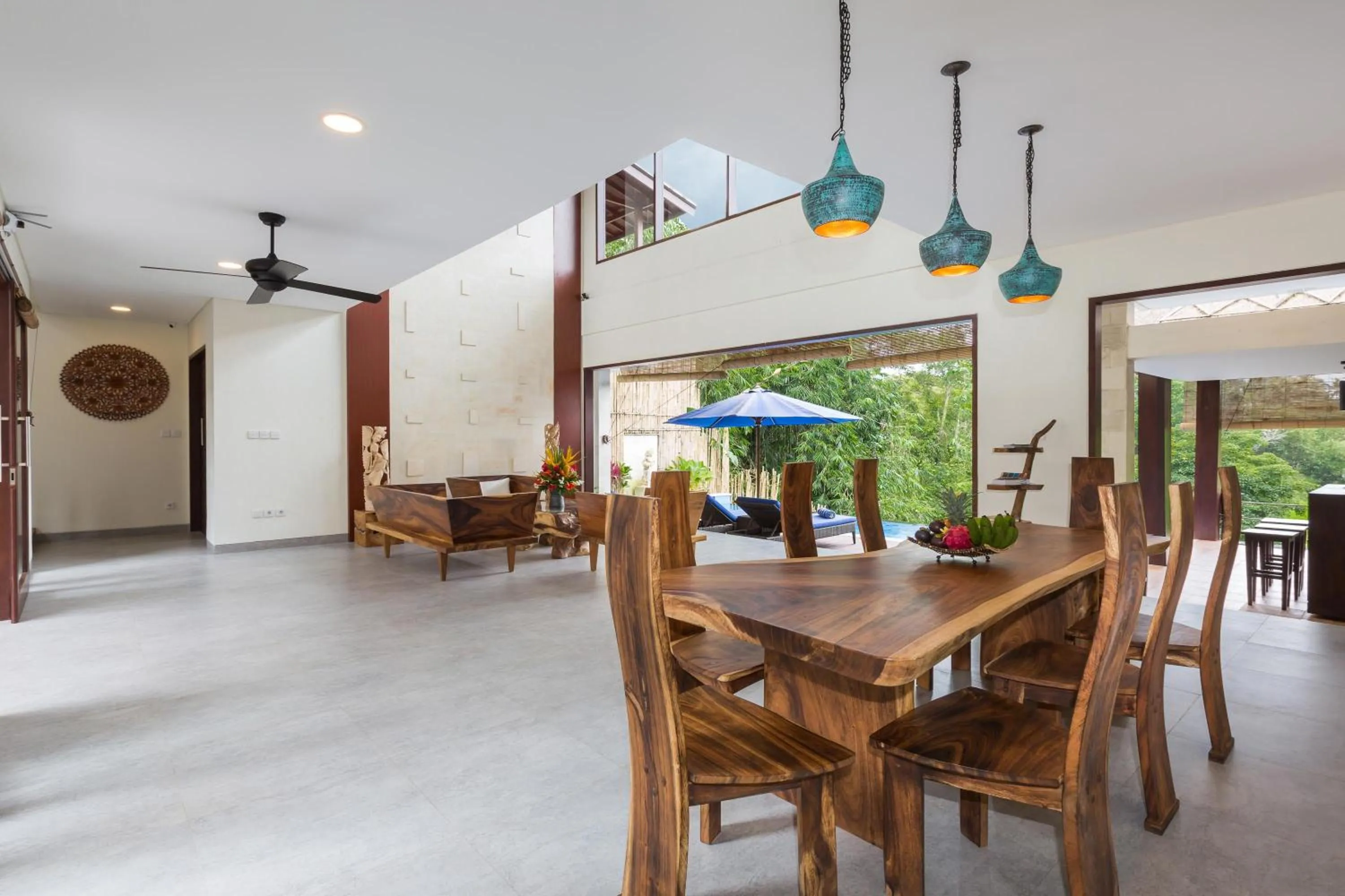 Dining area in Villa Atap Padi by Nagisa Bali