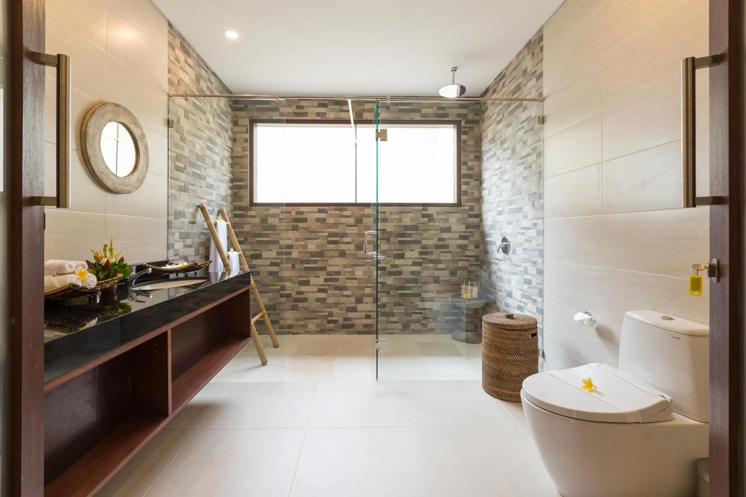 Bathroom in Villa Atap Padi by Nagisa Bali