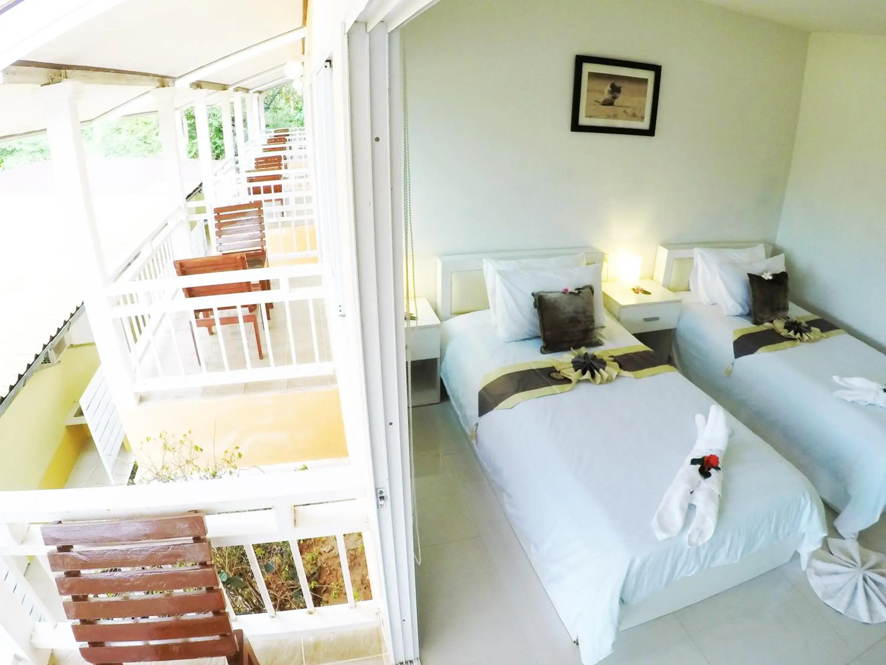 Twin Room with Balcony in ChiangRai Lake Hill Twin Room with Balcony in ChiangRai Lake Hill