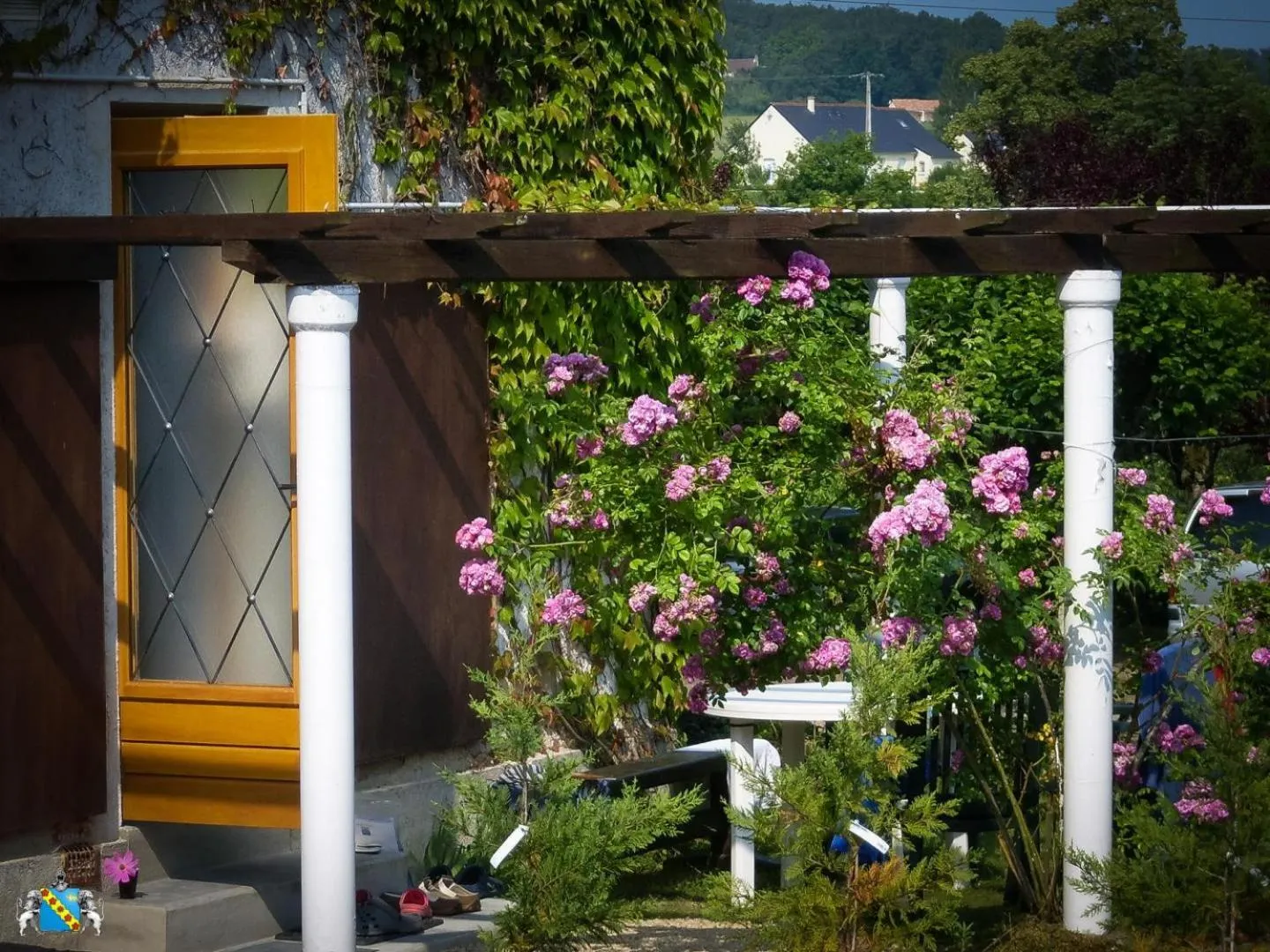 Patio in Hôtel Au Clos Paillé La Roche Posay