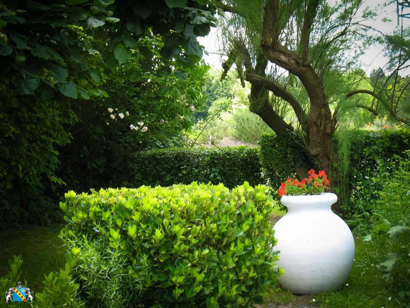 Garden in Hôtel Au Clos Paillé La Roche Posay
