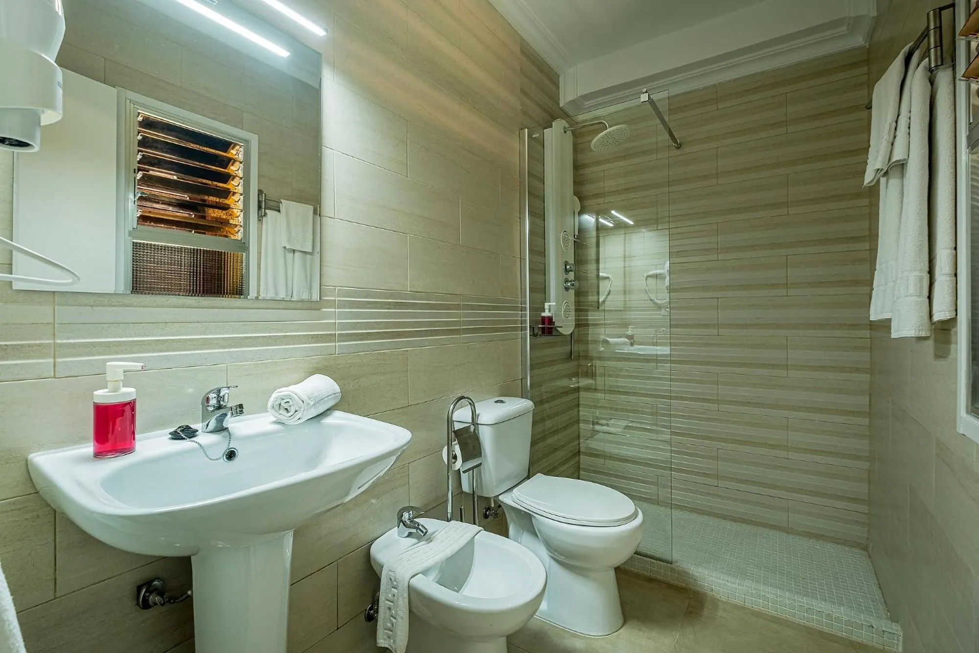 Shower in Hotel Gines