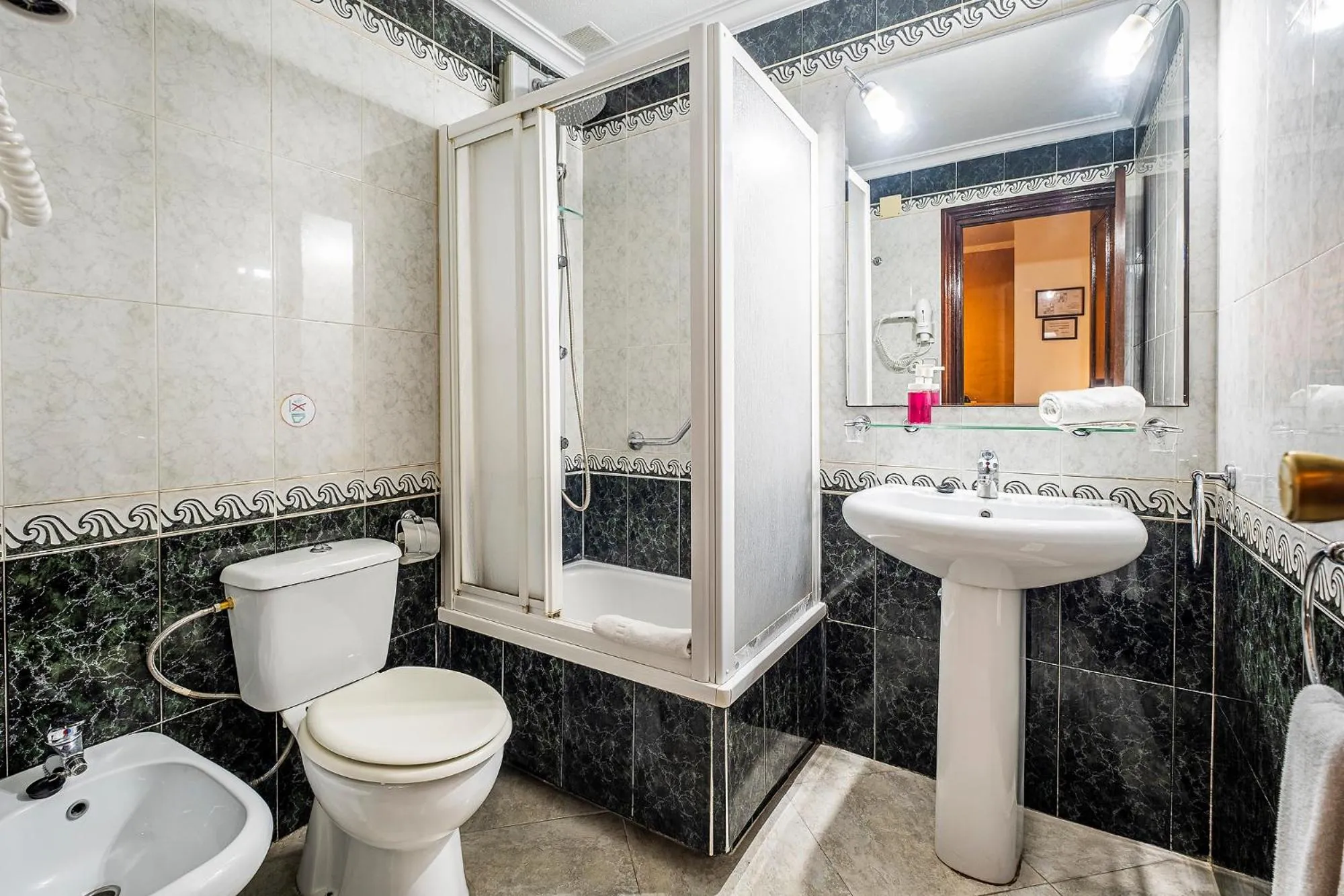 Shower in Hotel Gines