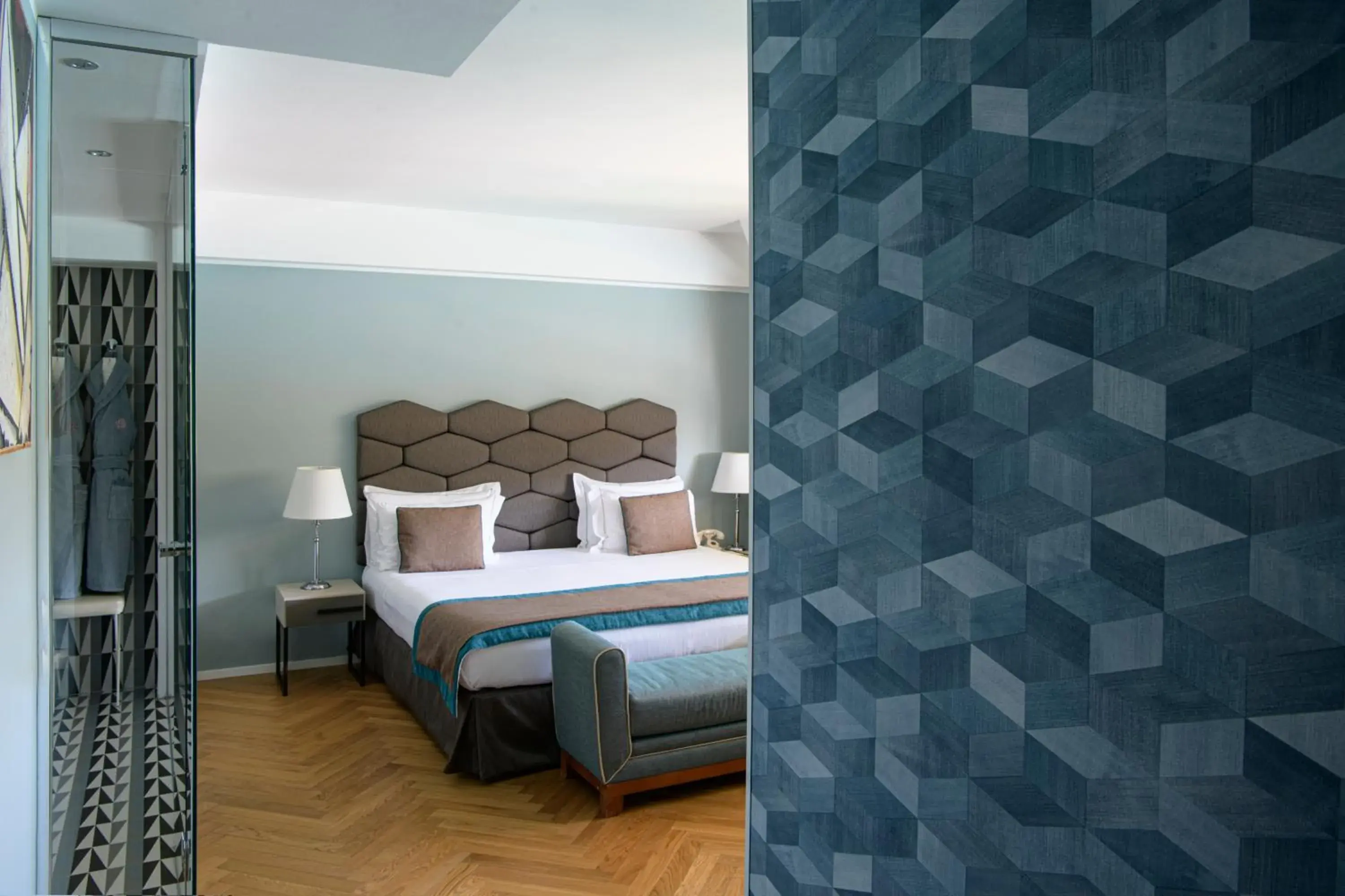 Bedroom, Bed in Grand Hotel Portovenere Bedroom, Bed in Grand Hotel Portovenere