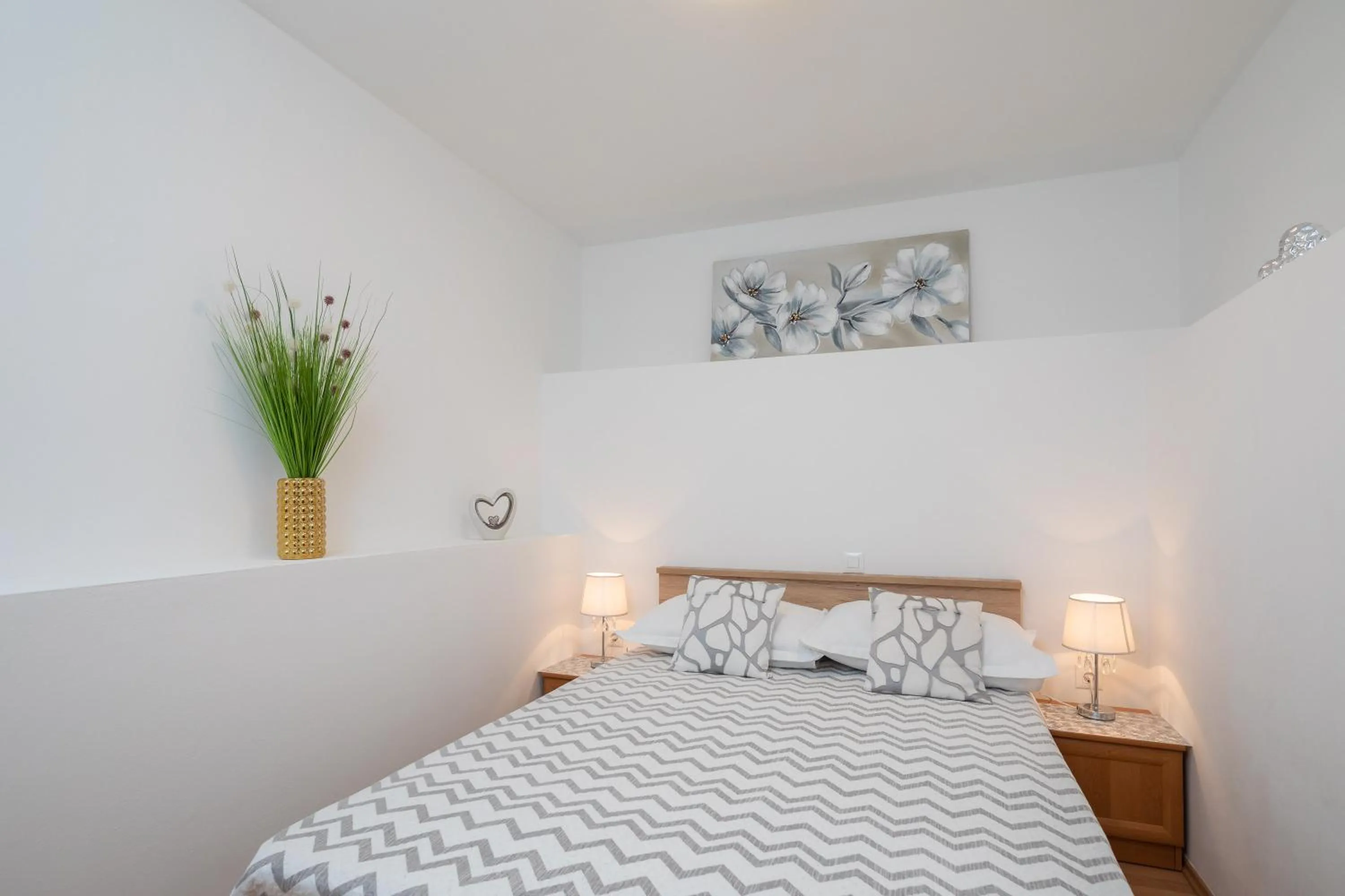 Bed in FBA Family Beach Apartments