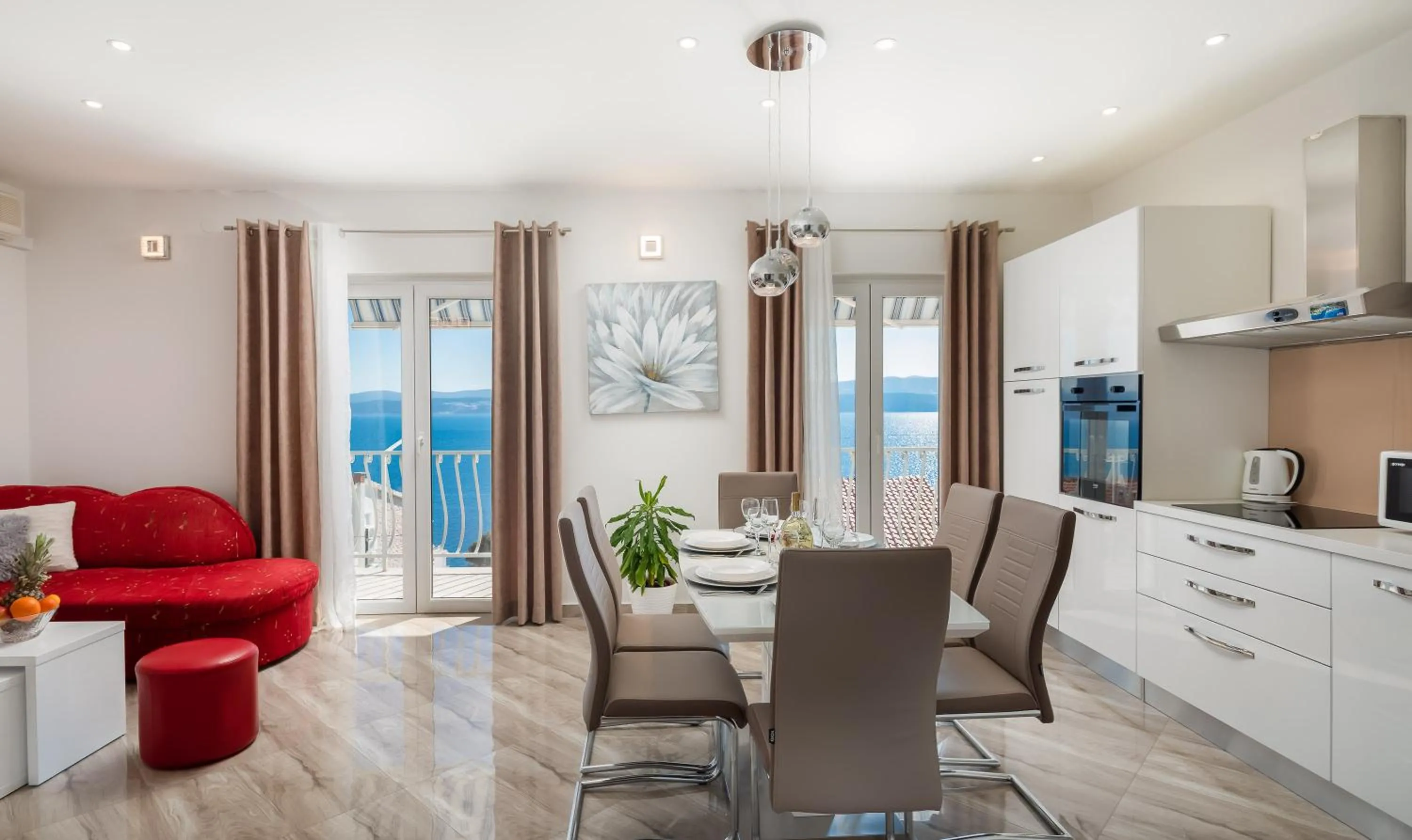 Living room in FBA Family Beach Apartments