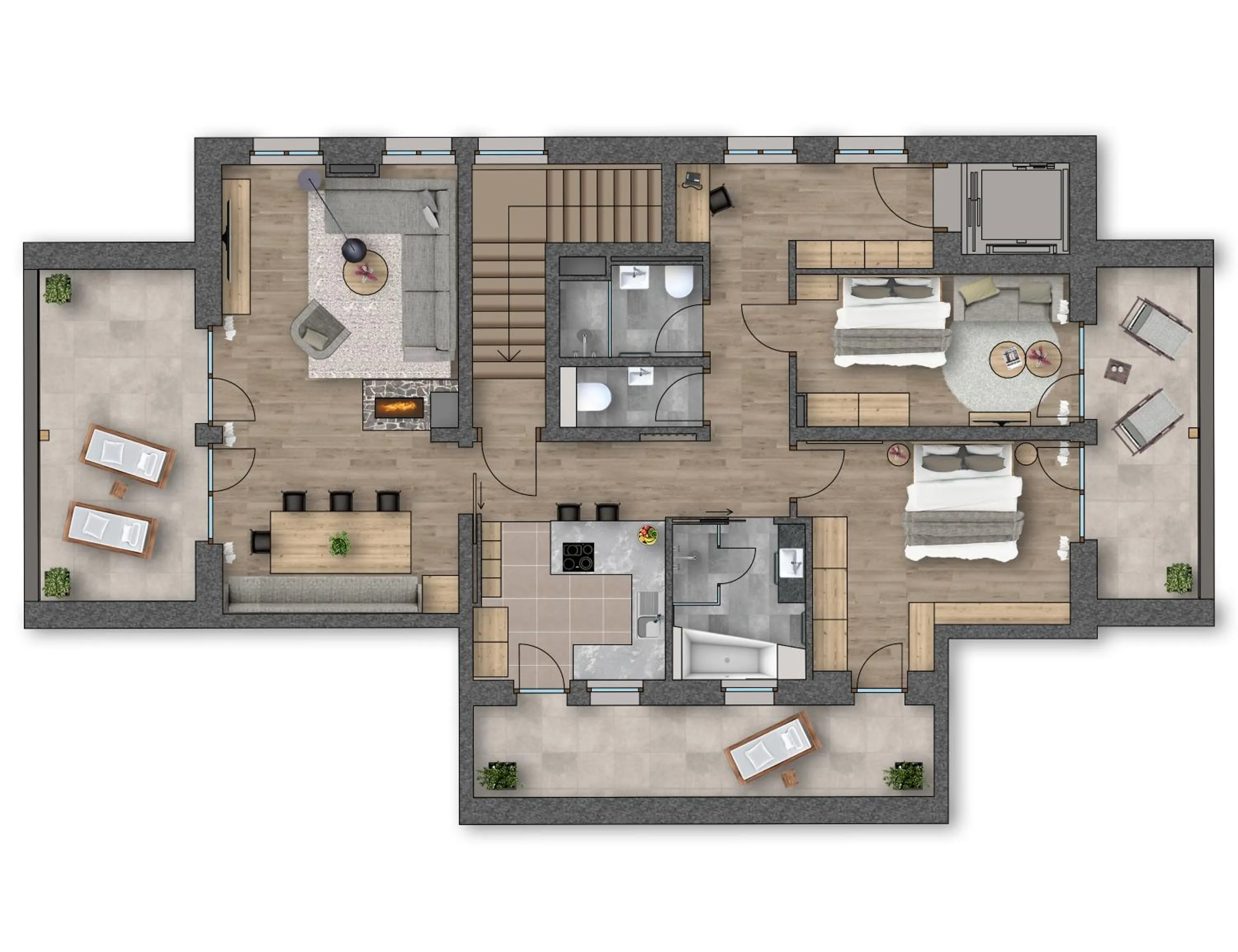 Floor plan in Balma Restaurant Suites