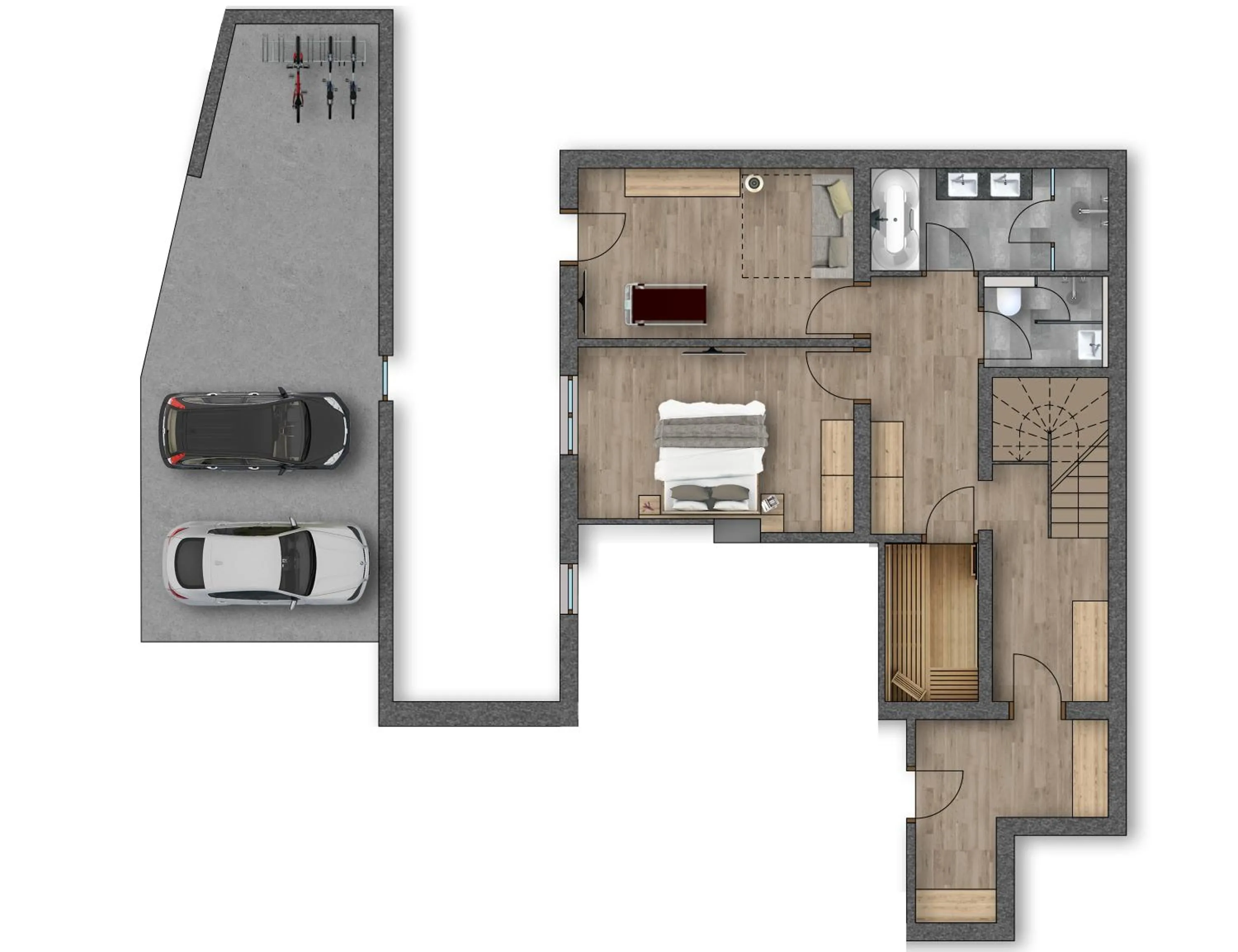 Floor plan in Balma Restaurant Suites