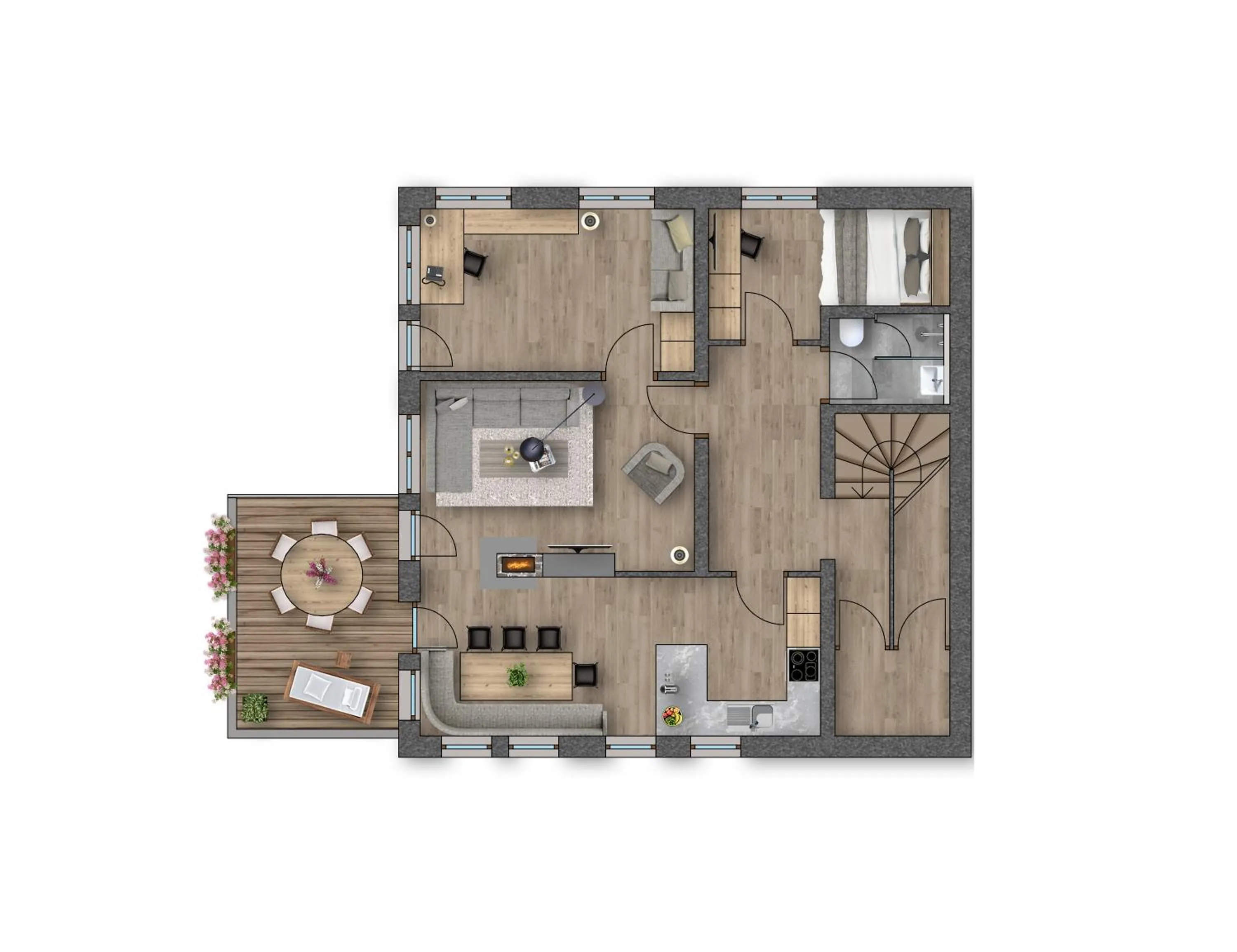Floor plan in Balma Restaurant Suites