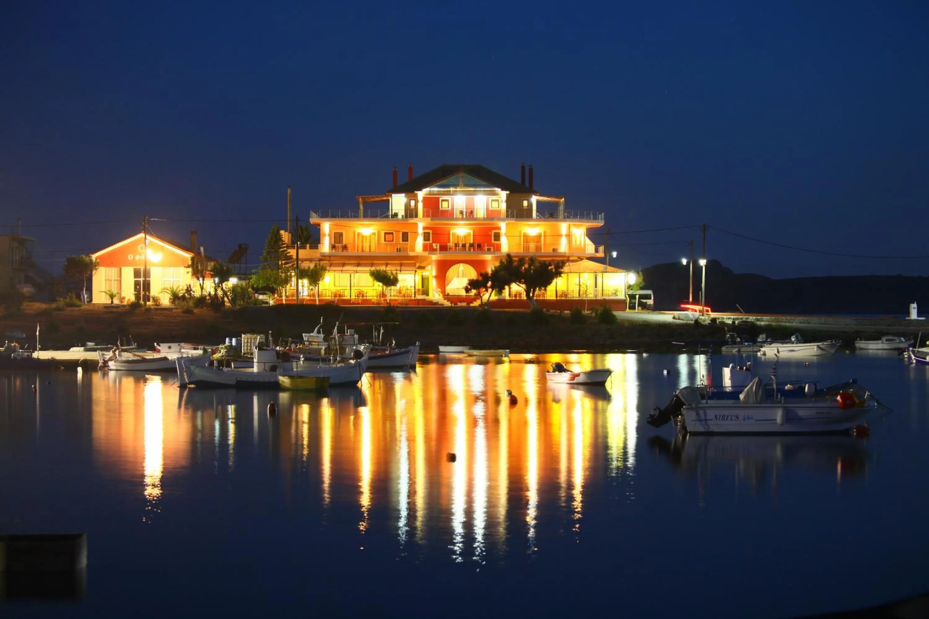 Facade/entrance in Faros Luxury Suites