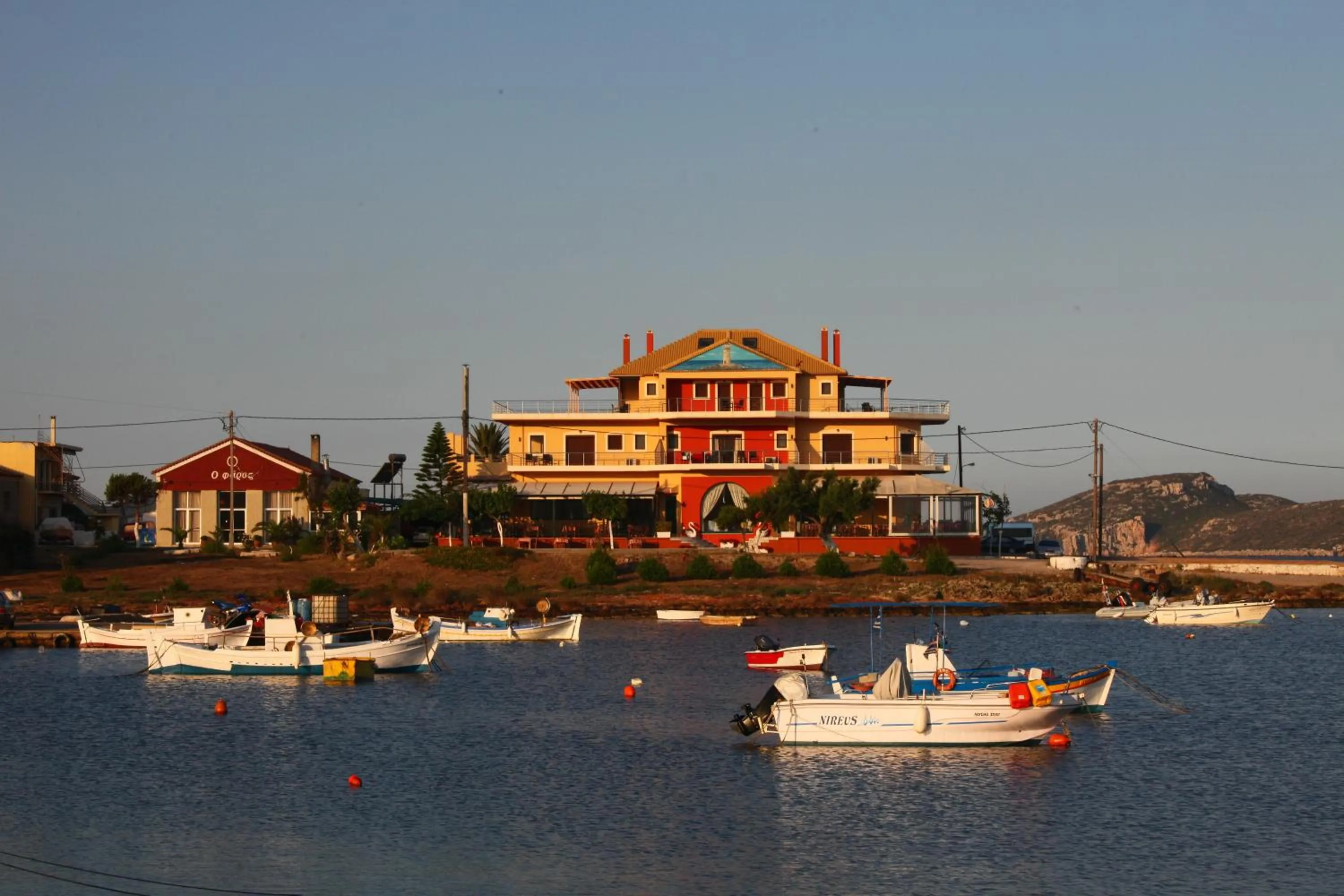 Facade/entrance in Faros Luxury Suites
