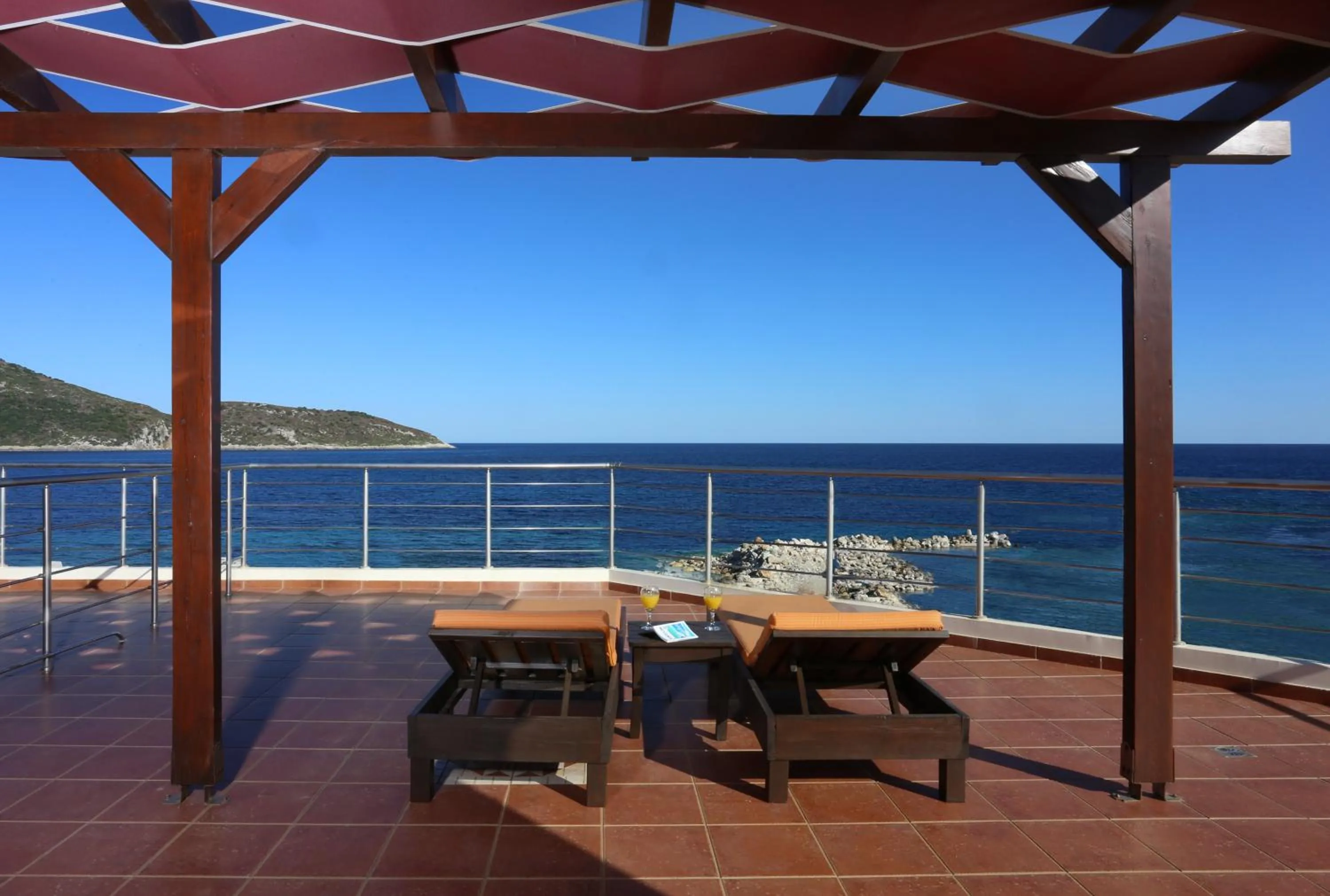 Balcony/Terrace in Faros Luxury Suites