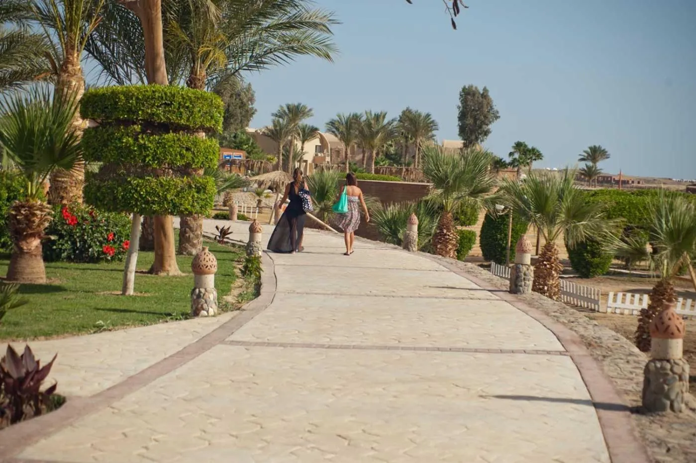 People in Shams Alam Beach Resort