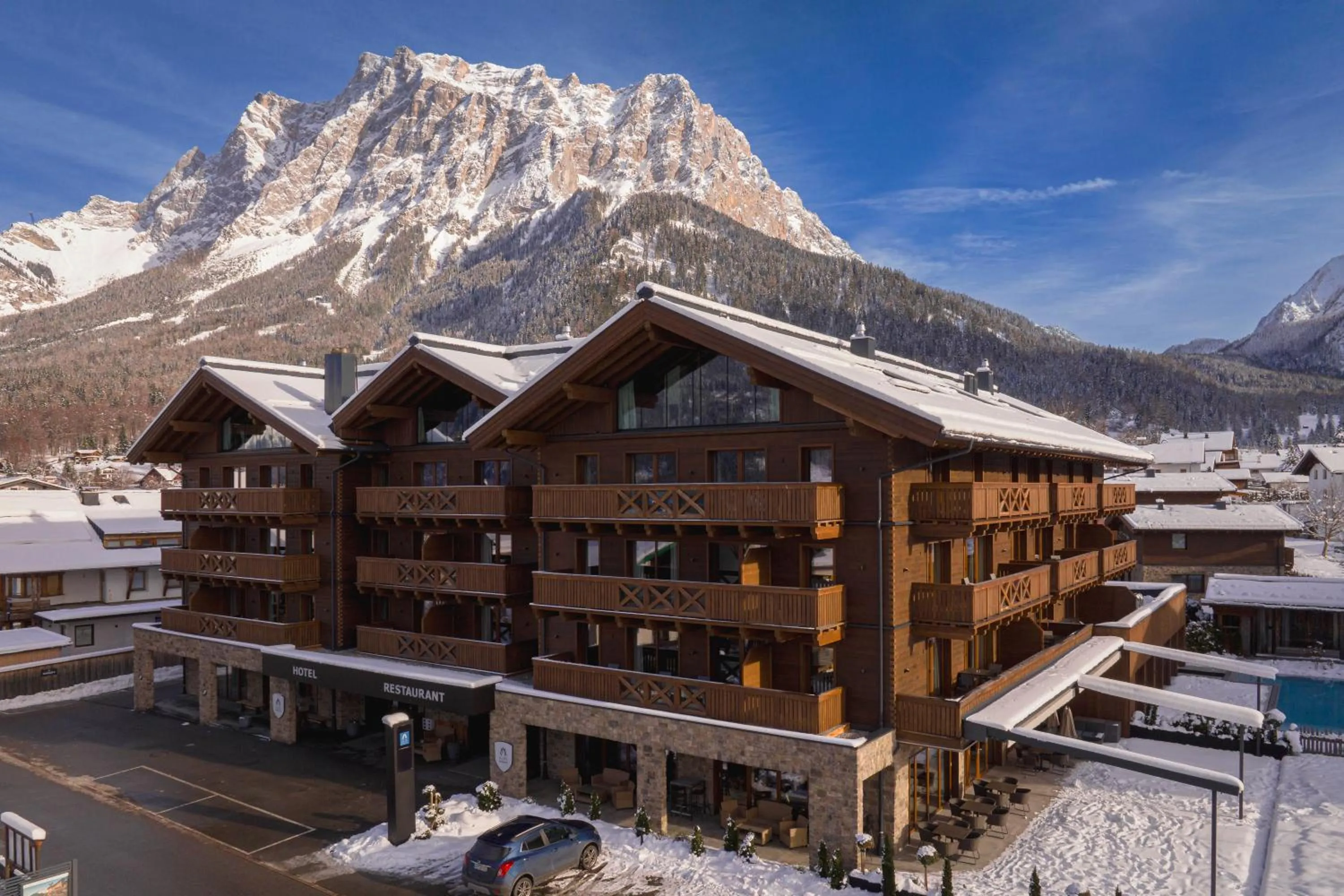 Property building in Bergresort Zugspitze Ehrwald by ALPS RESORTS