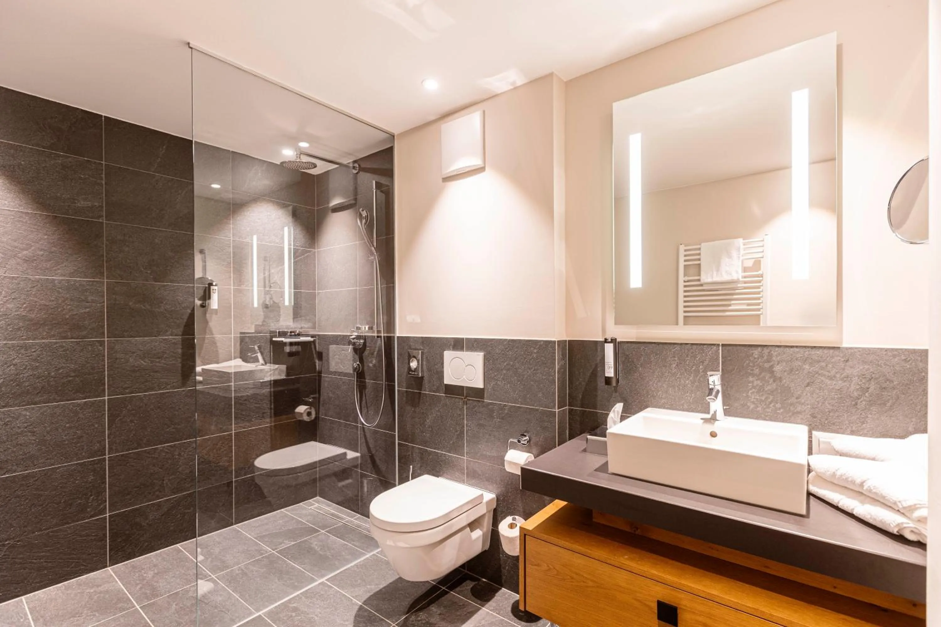 Bathroom in Bergresort Zugspitze Ehrwald by ALPS RESORTS