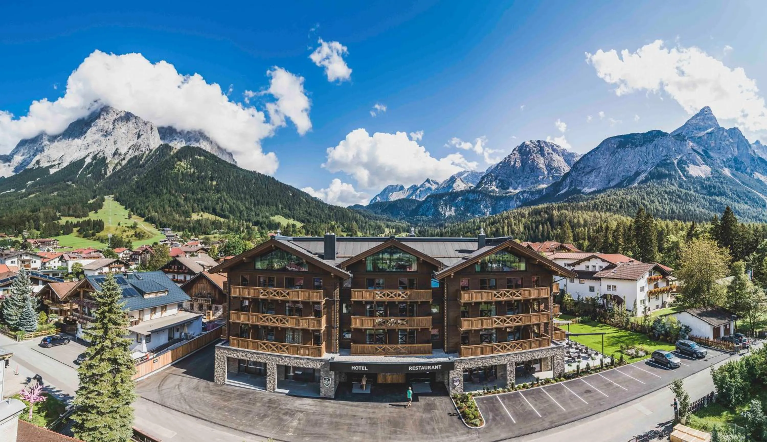 Property building in Bergresort Zugspitze Ehrwald by ALPS RESORTS