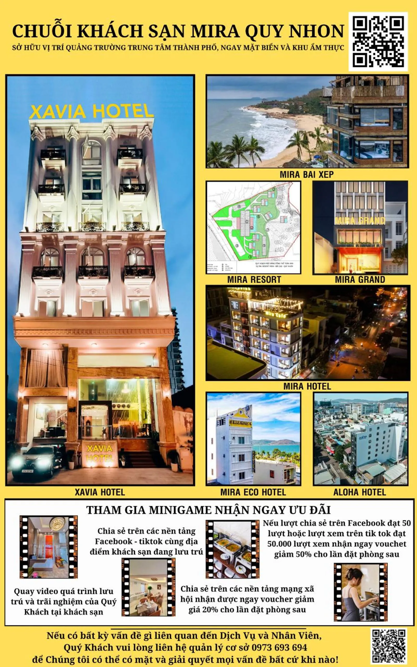 Text overlay in Xavia Hotel Quy Nhơn