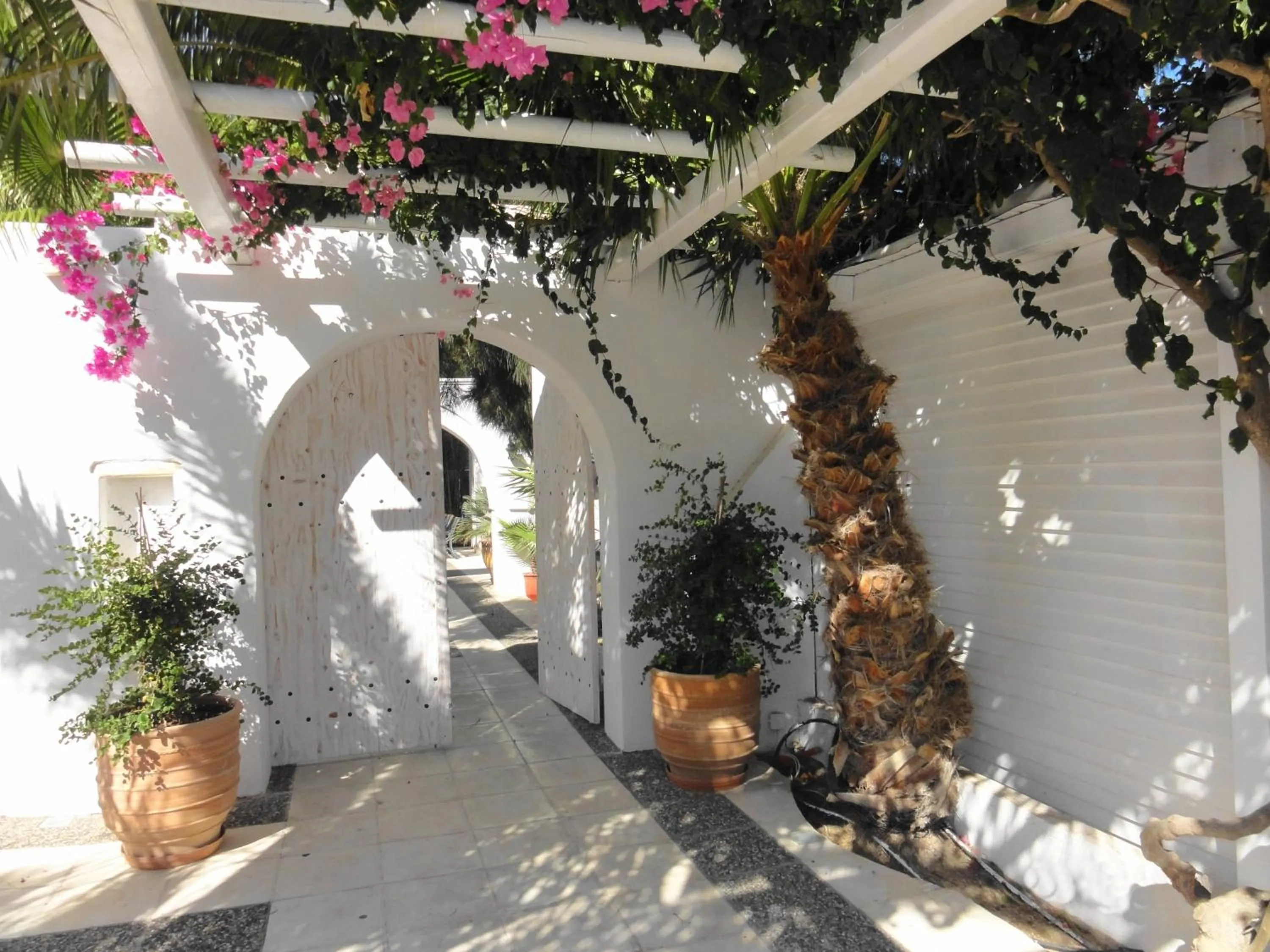 Facade/entrance in Meltemi Village Hotel