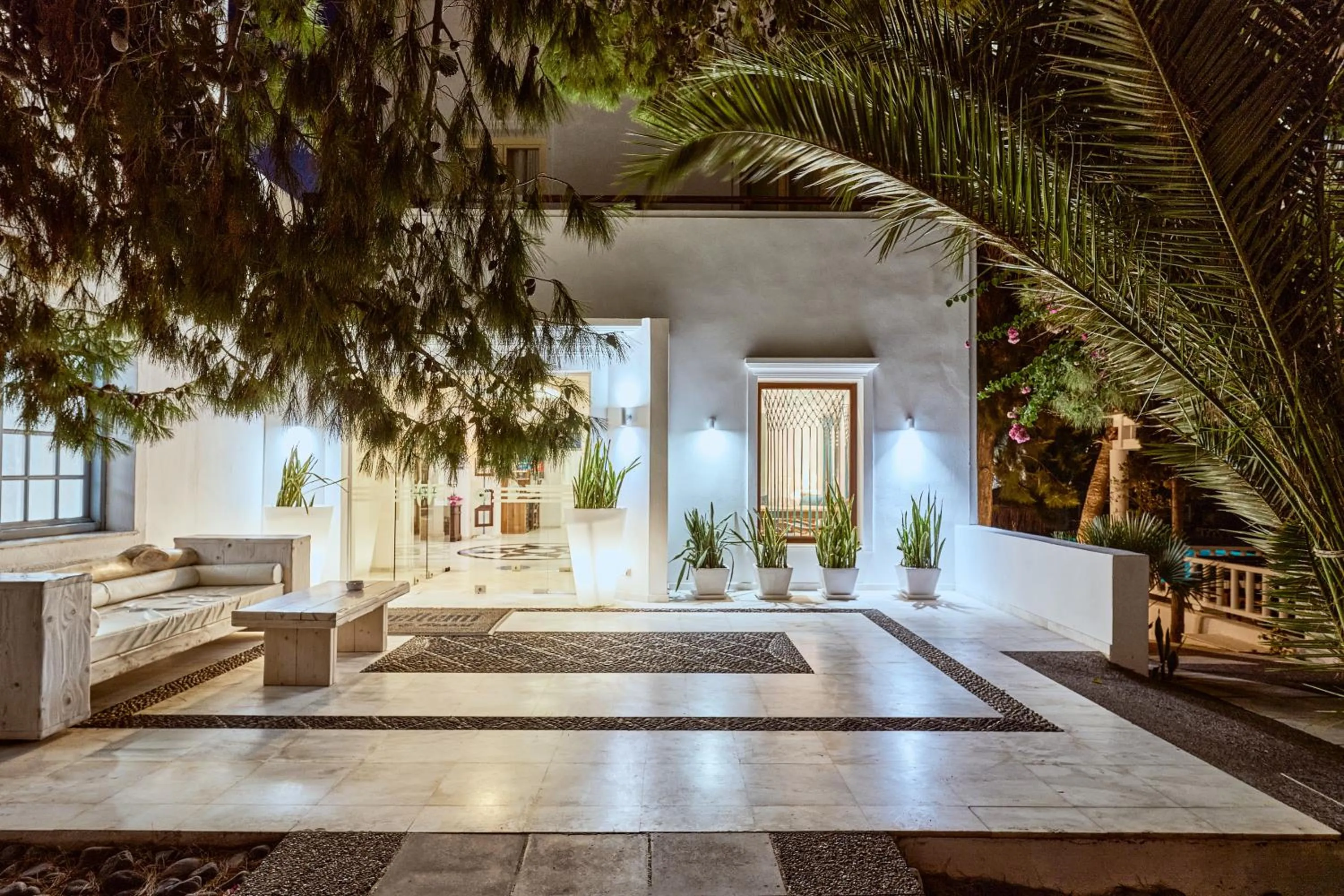 Facade/entrance in Meltemi Village Hotel