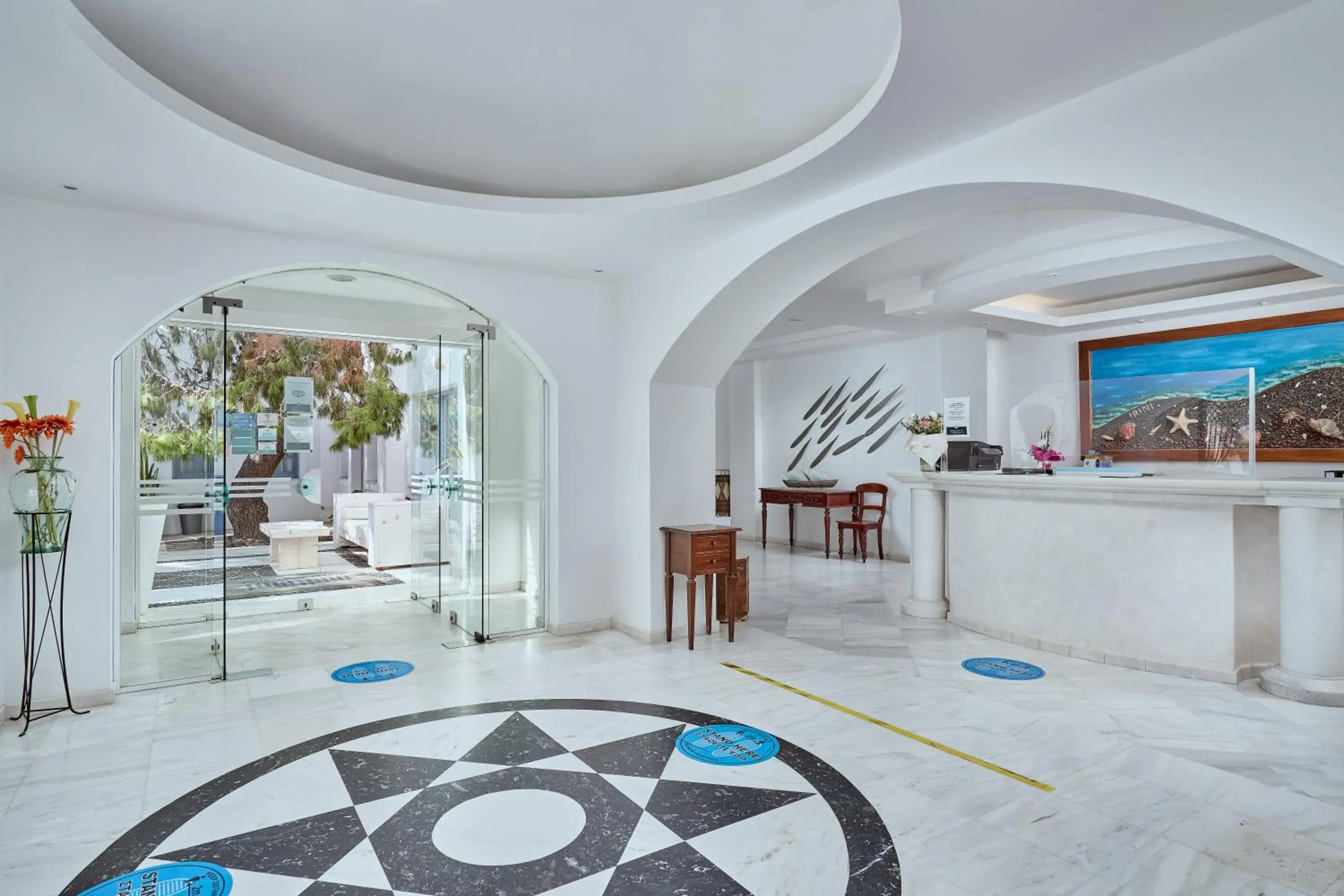 Lobby or reception in Meltemi Village Hotel Lobby or reception in Meltemi Village Hotel