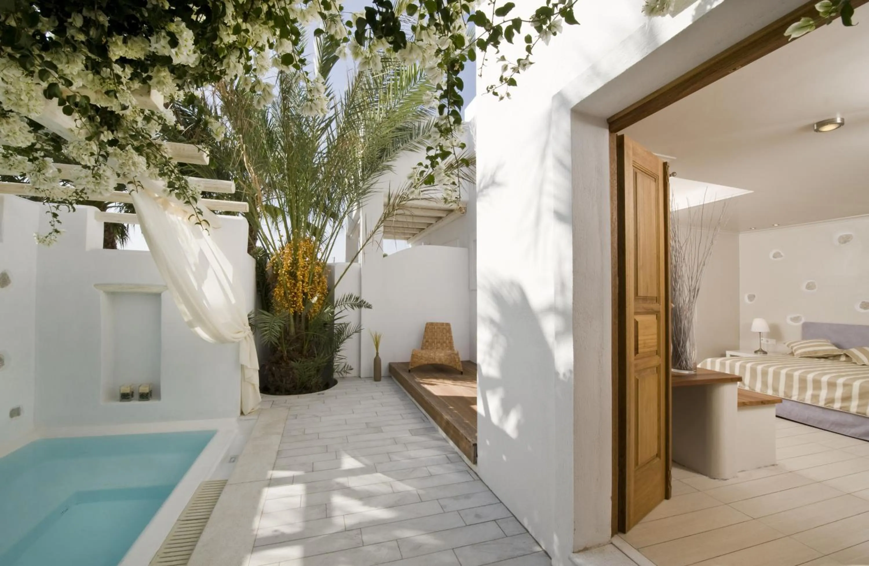 Patio in Meltemi Village Hotel