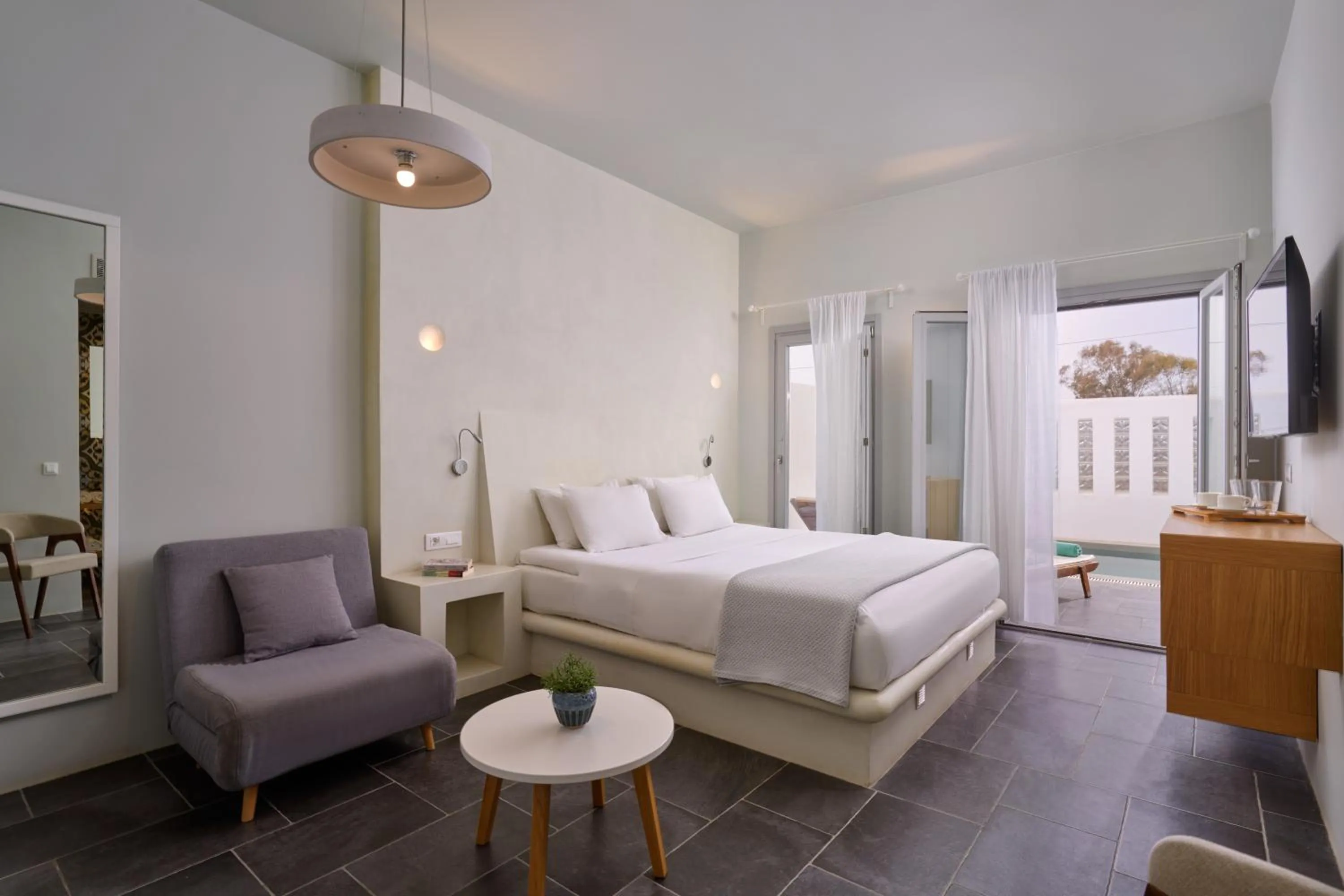 Bedroom, Bed in Meltemi Village Hotel