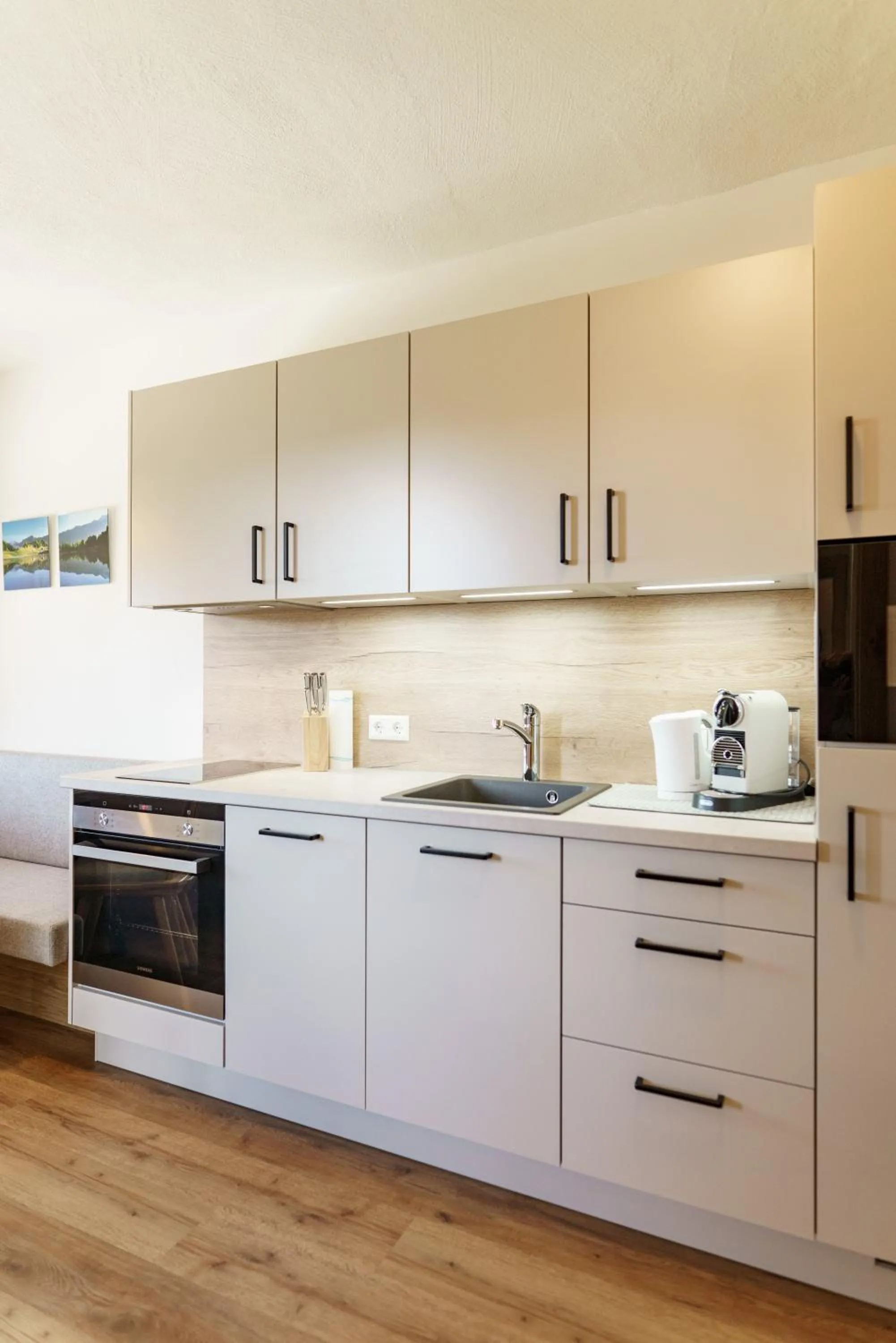 kitchen in Pension Bergbauernhof Irxner