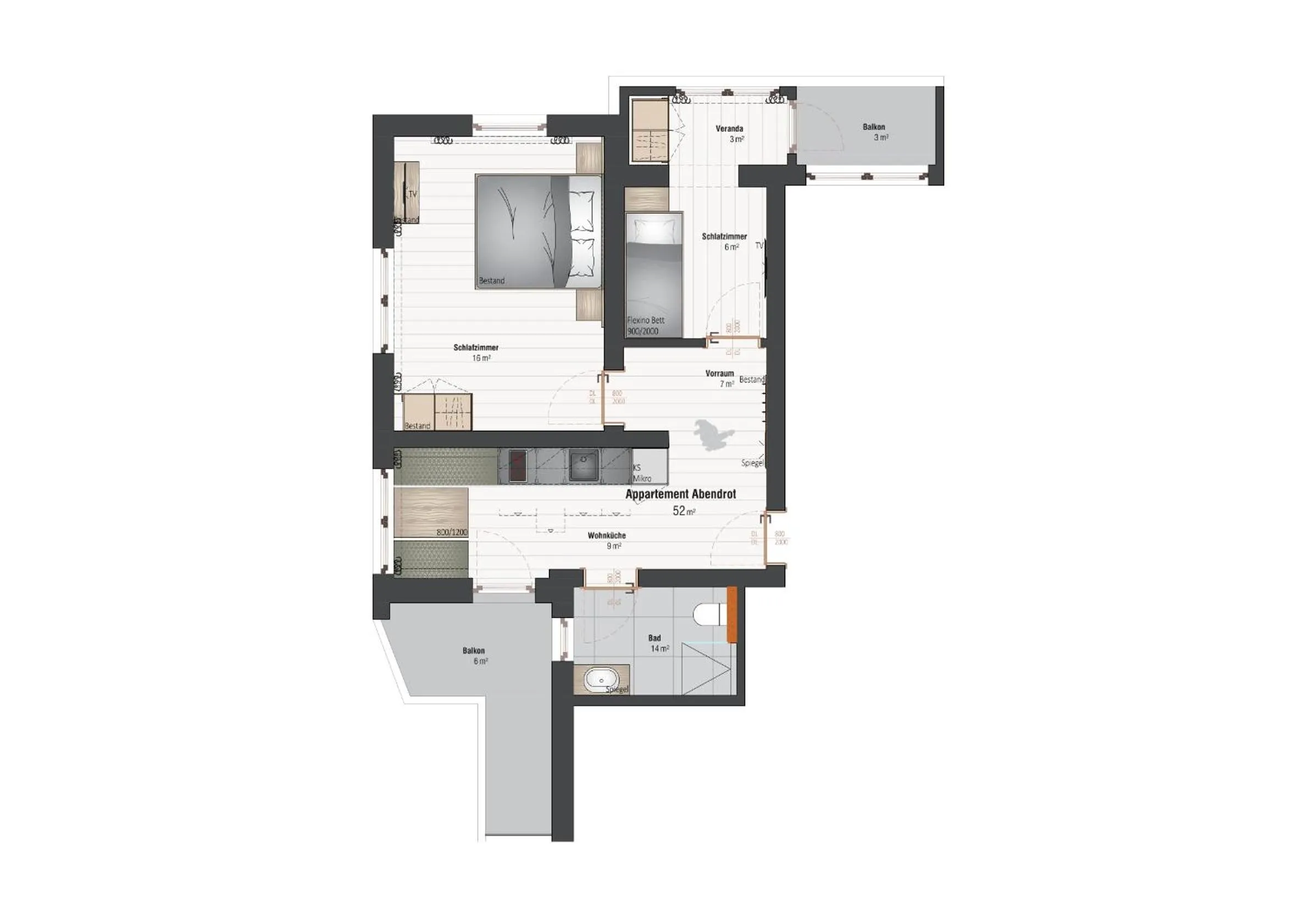 Floor plan in Pension Bergbauernhof Irxner