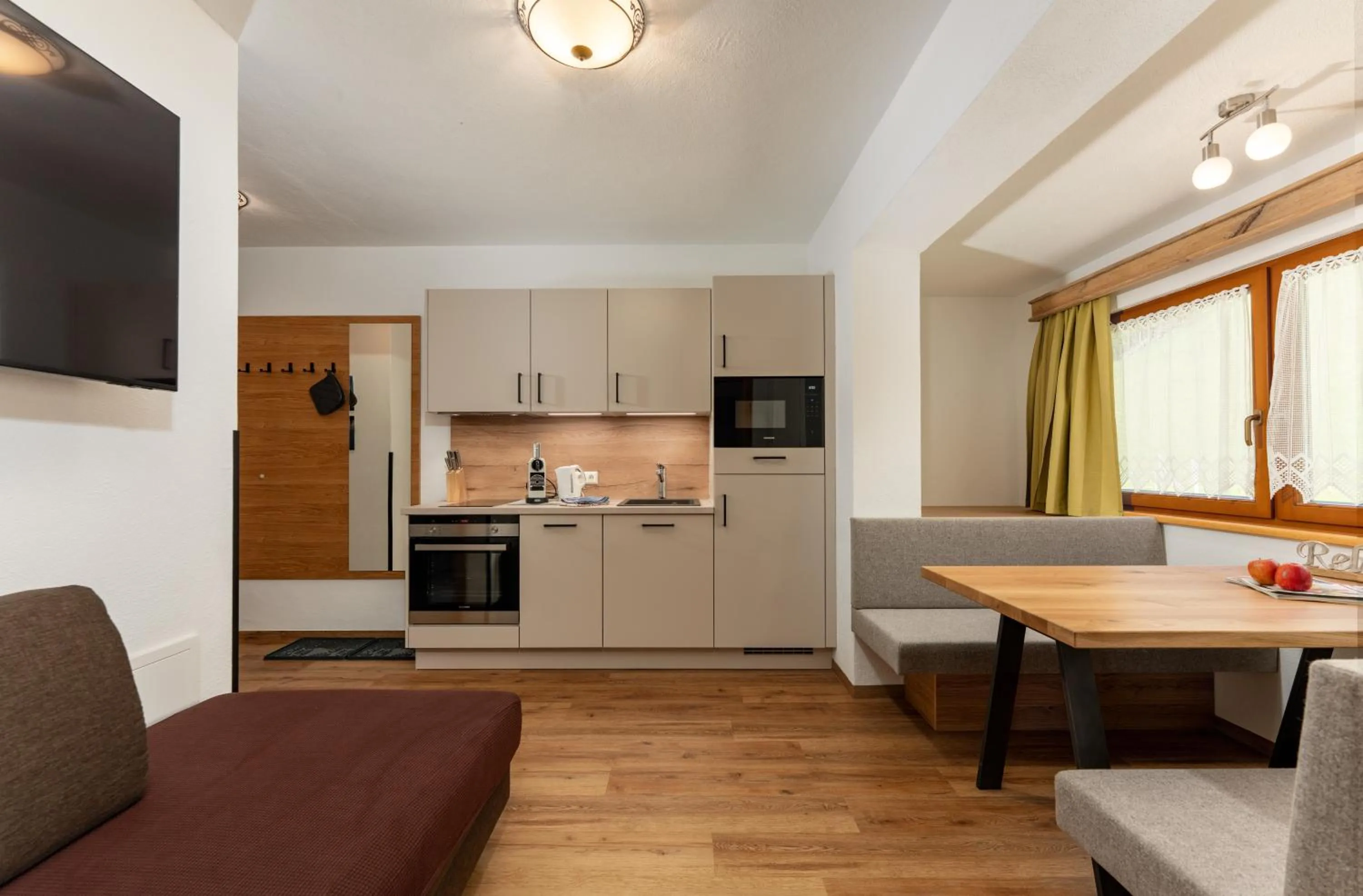 kitchen in Pension Bergbauernhof Irxner
