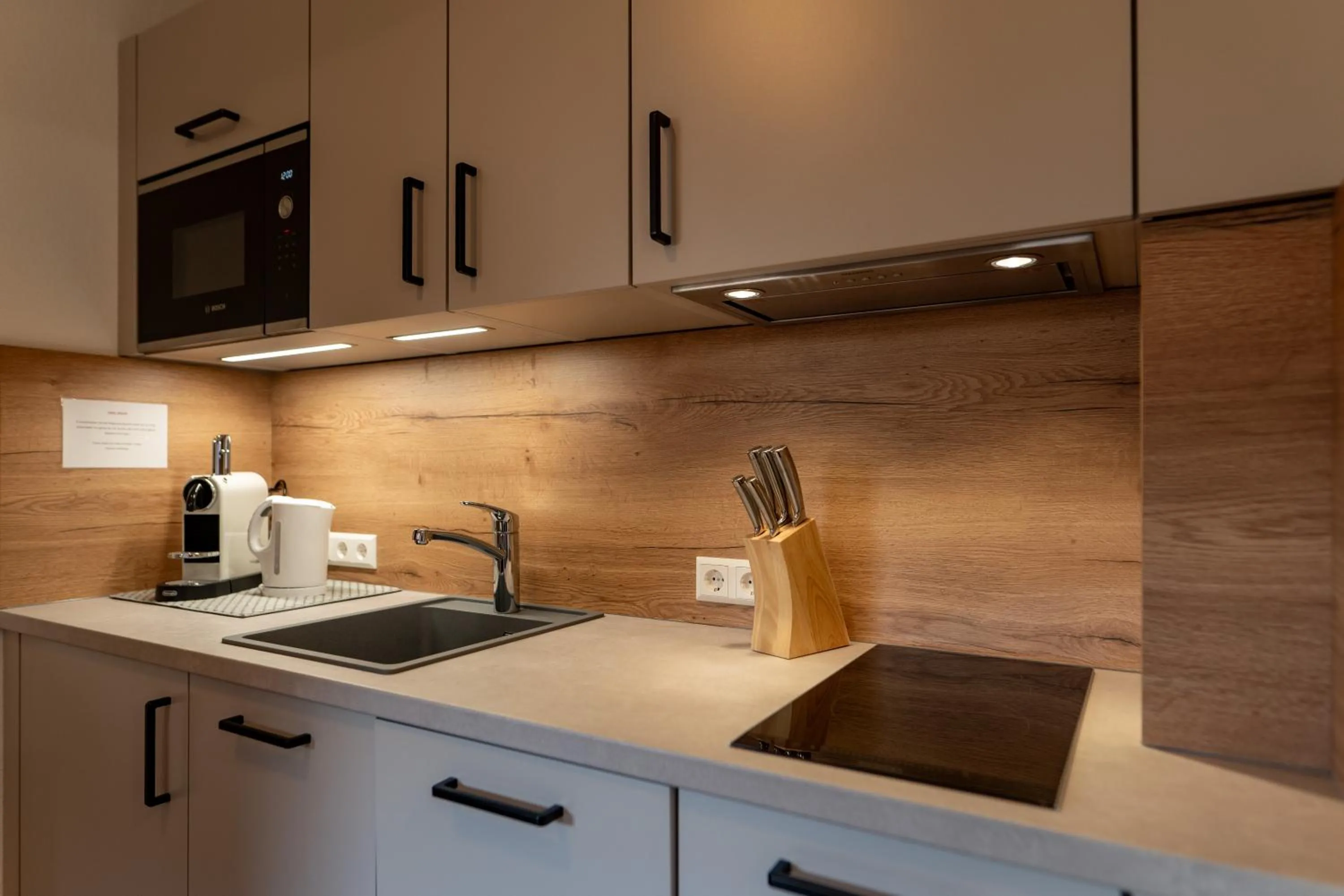 Kitchen or kitchenette in Pension Bergbauernhof Irxner