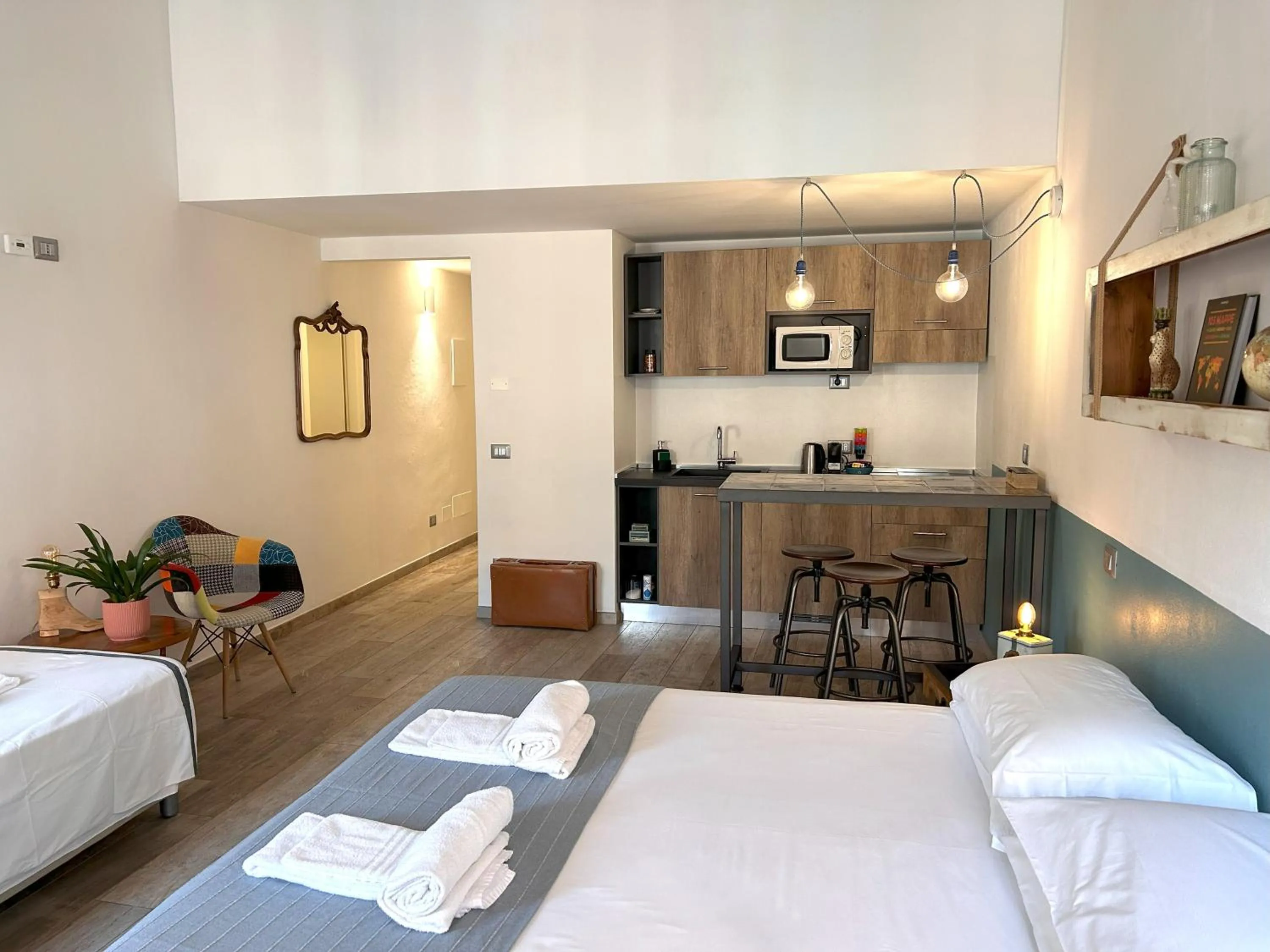 Bed in Santa Marta Rooms&Studios